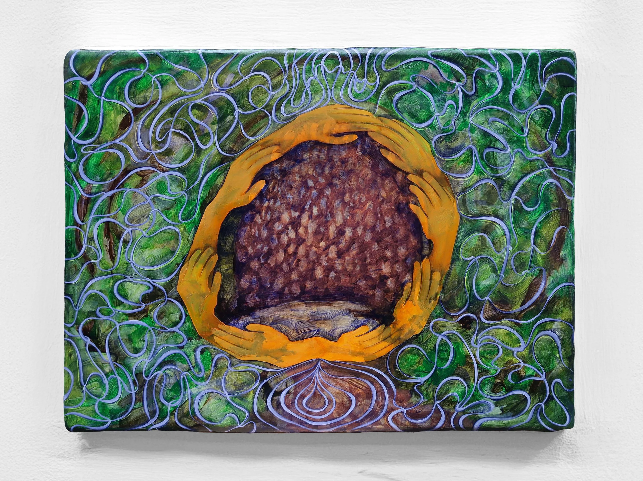 Offerings, Oil on Canvas, 19” x 25” x 2”