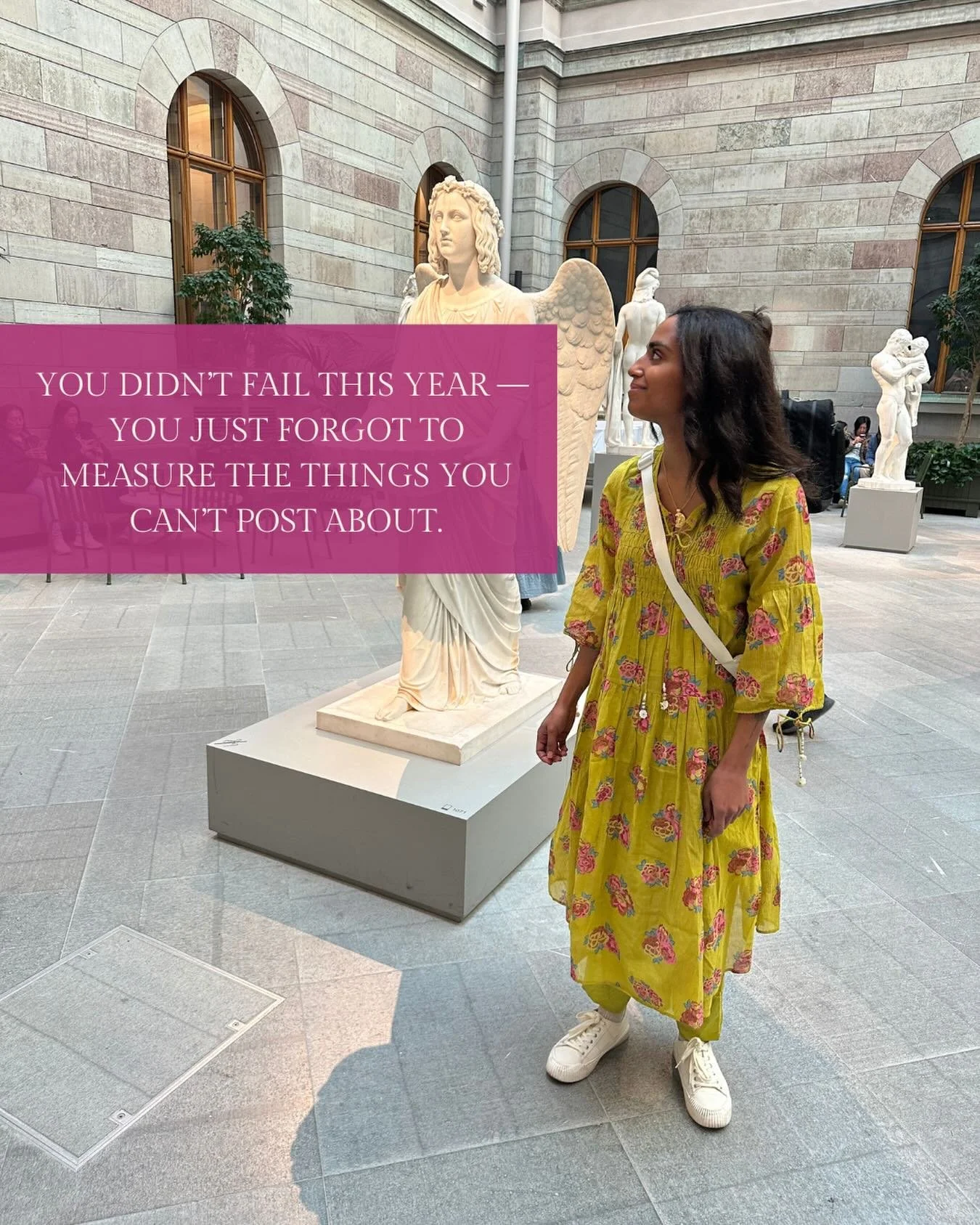 As we move toward the end of the year, I&rsquo;ve been reflecting on something that has deeply touched me in my work with founders:

So many of us measure our year only by what we produced &mdash; the launches, the projects finished, the numbers, the