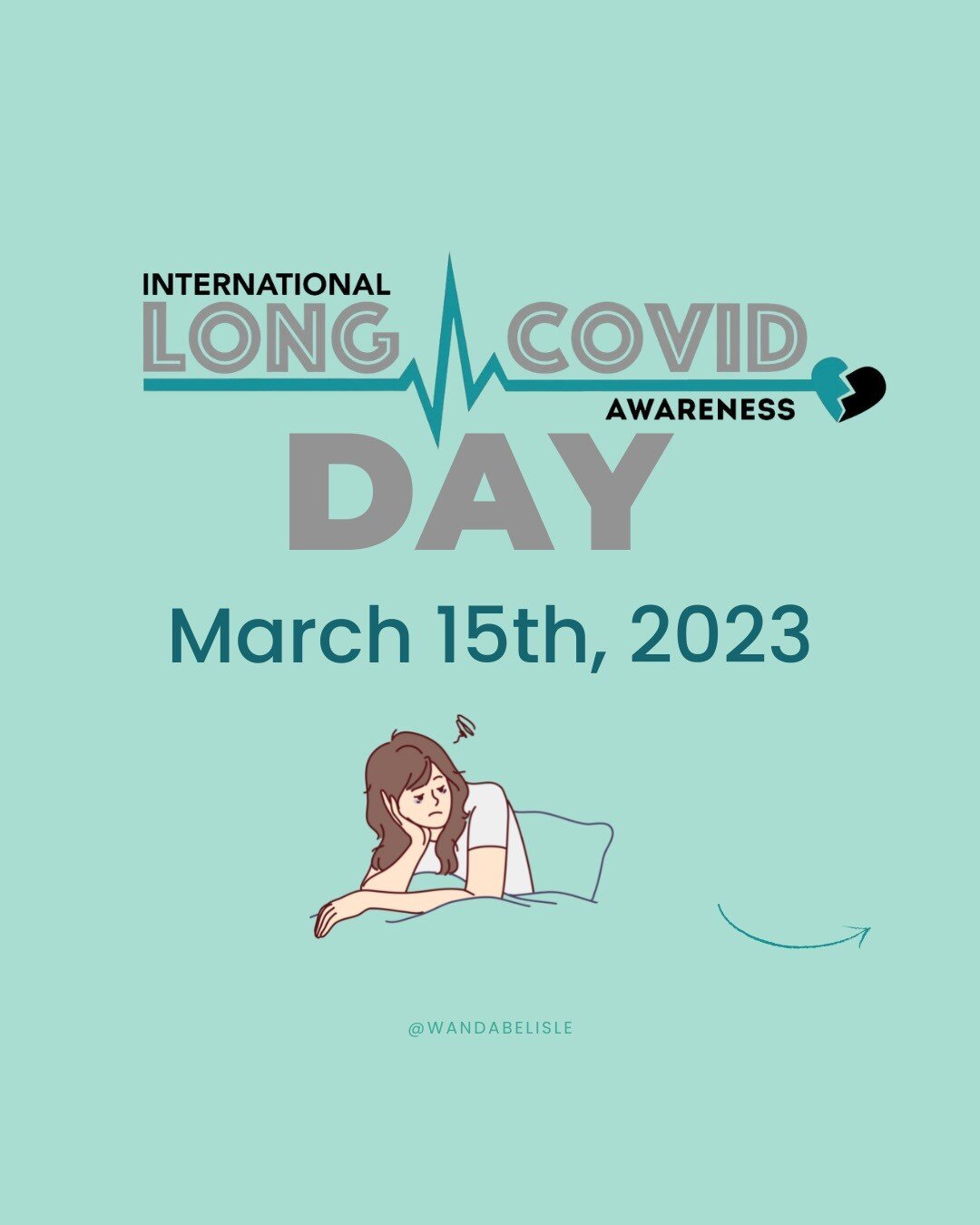 #longcovidawarenessday 

My heart breaks for all the people suffering from this devastating illness. As a person with ME/CFS I see you and stand with you as we fight to spread awareness. 

Today let's make the impacts of Long COVID more visible to th