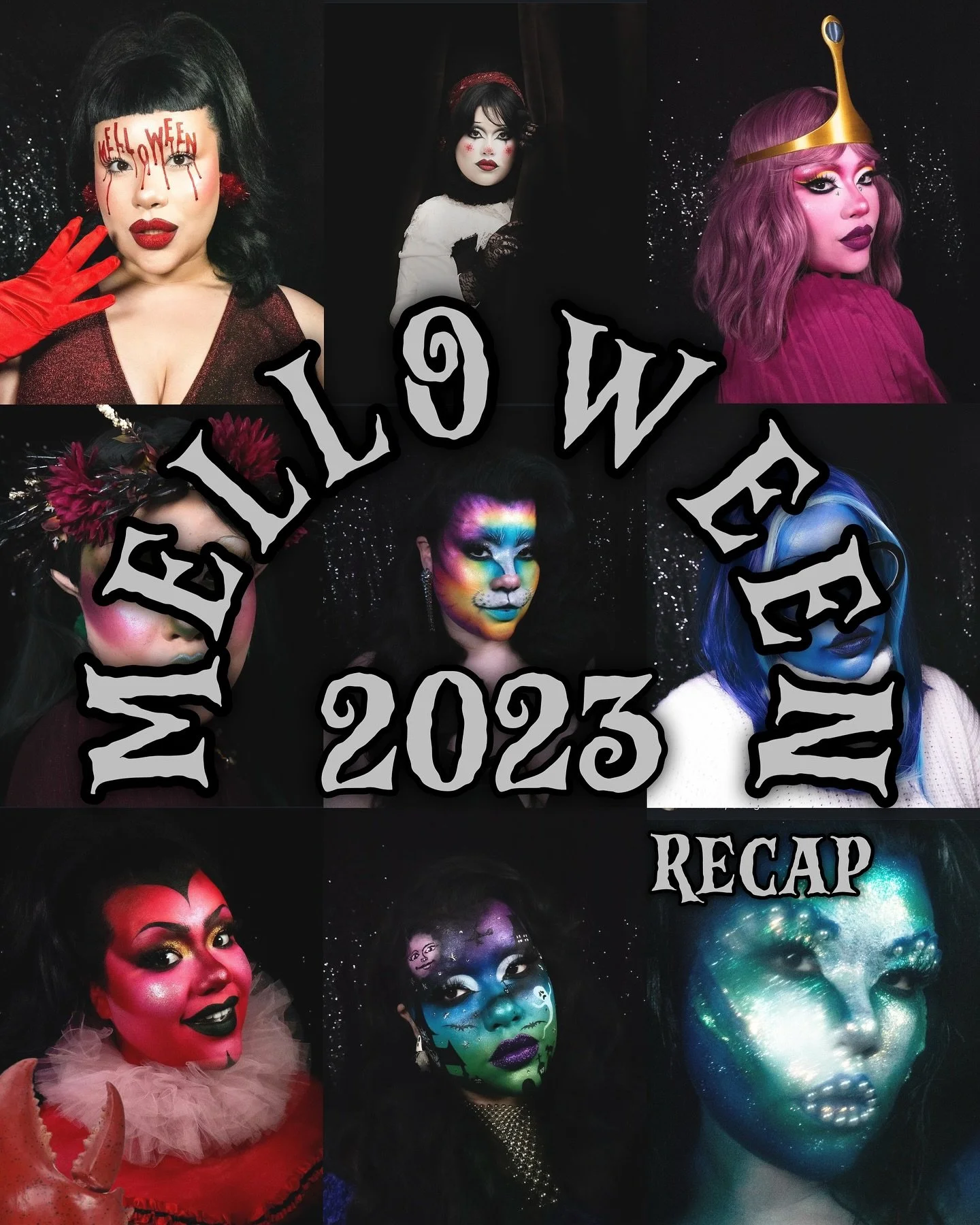 Melloween 2023 Recap! 💀🎃👻✨
(Follow @Beth_Mello for more!)

9 of my fav looks from last year&rsquo;s Melloween 🕸️

A little life update, in case you haven&rsquo;t seen my last couple of posts: We moved out this month (yay)!! So everything, and I m