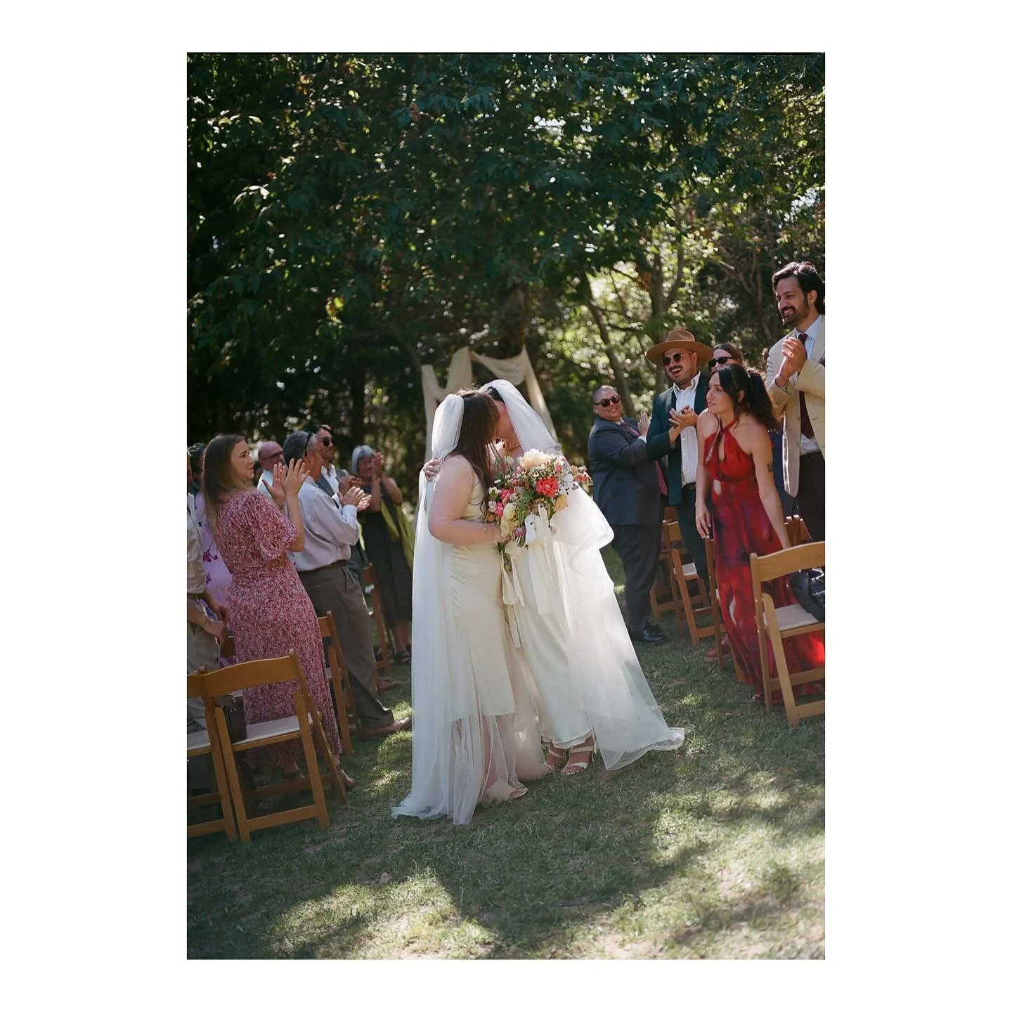 an la neighborhood wedding stitched with soul. nicole &amp; sophie are married! 
coordination: @wink_weddings
photo: @taylormosbyphoto
cake: @thevalerieconfections
sound: @staycationsound.info
reception: @huronsubstation
espresso bar: @quickshotla