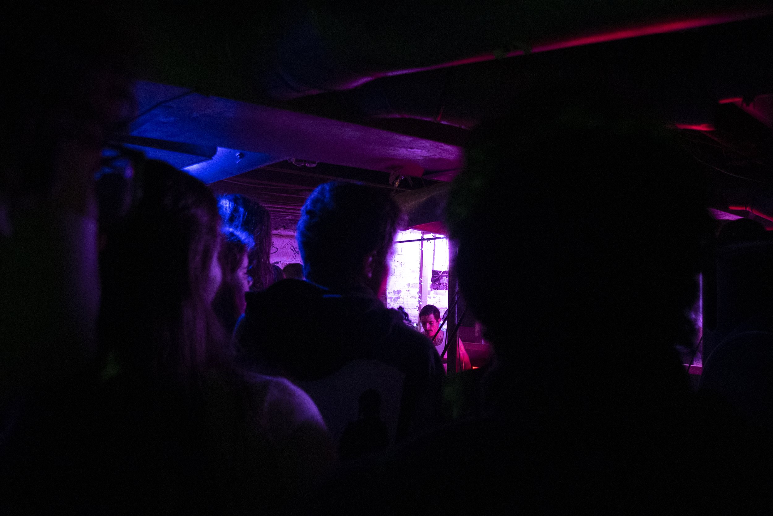 If you happen to get caught in the crowd it can be a struggle to see what's happening up front. Despite this, The Harrington has many regulars who come to every show. October 7 2022, Syracuse NY.
