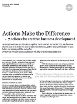 Actions Make the Difference Document Screenshot