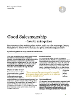 Good Salesmanship Document Screenshot
