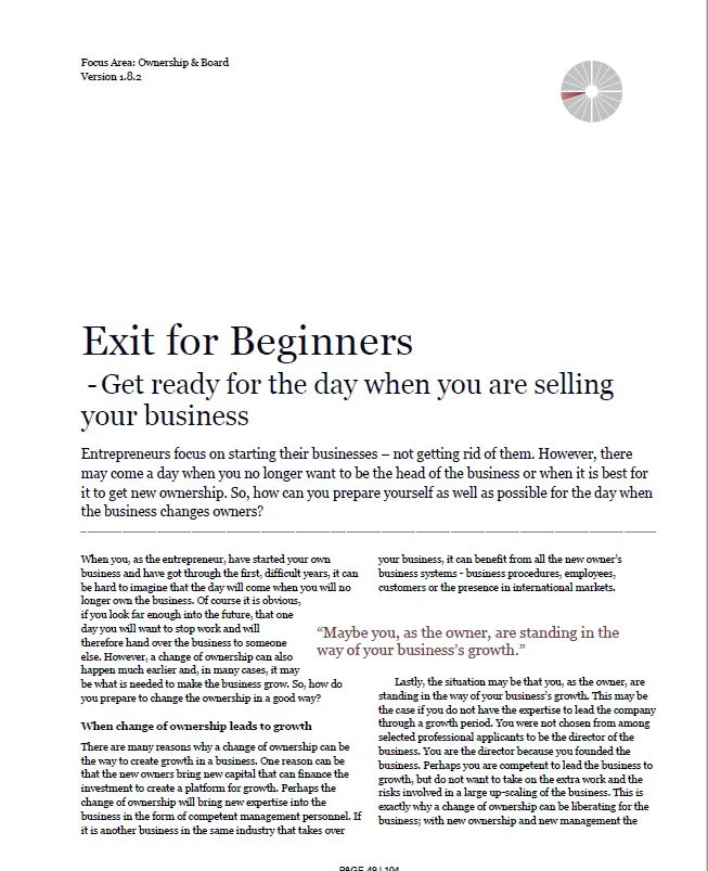Exit for Beginners Document Screenshot