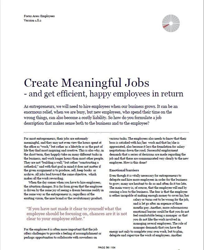 Create Meaningful Jobs Document Screenshot