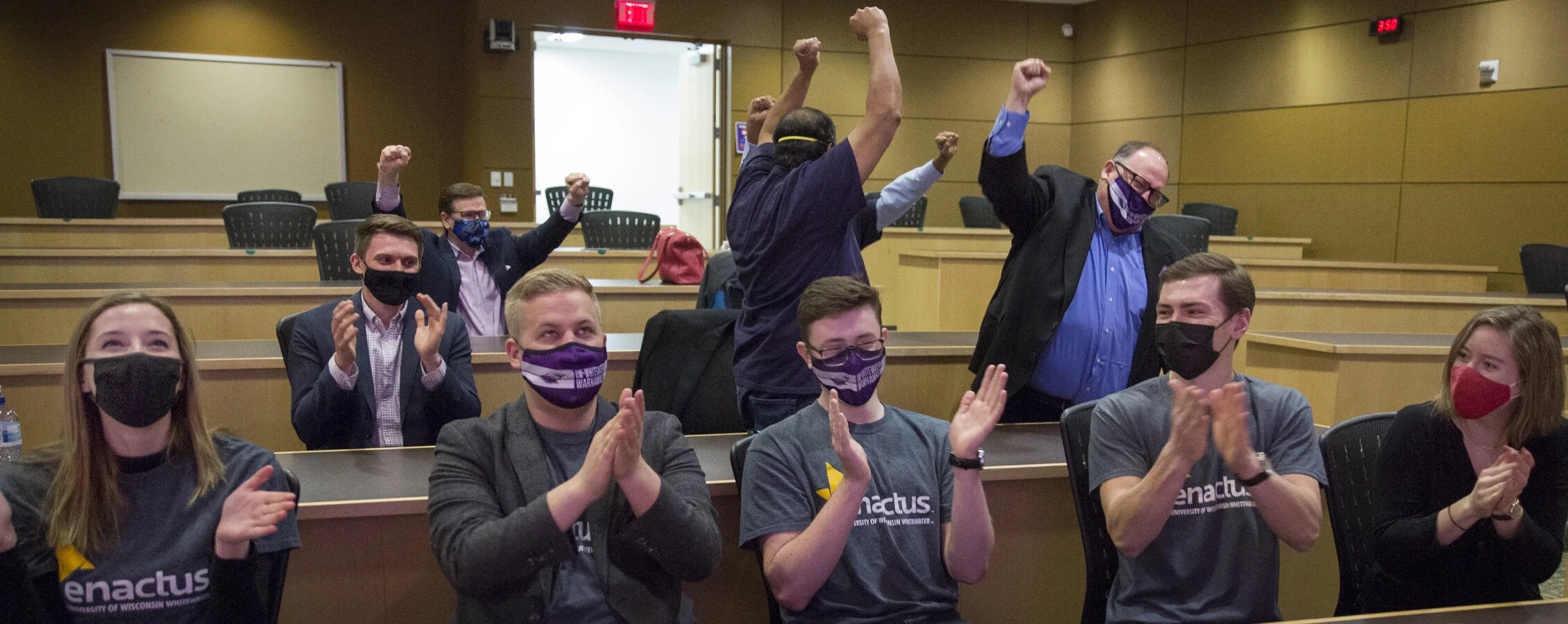 Enactus Students Celebrating Winning National Title