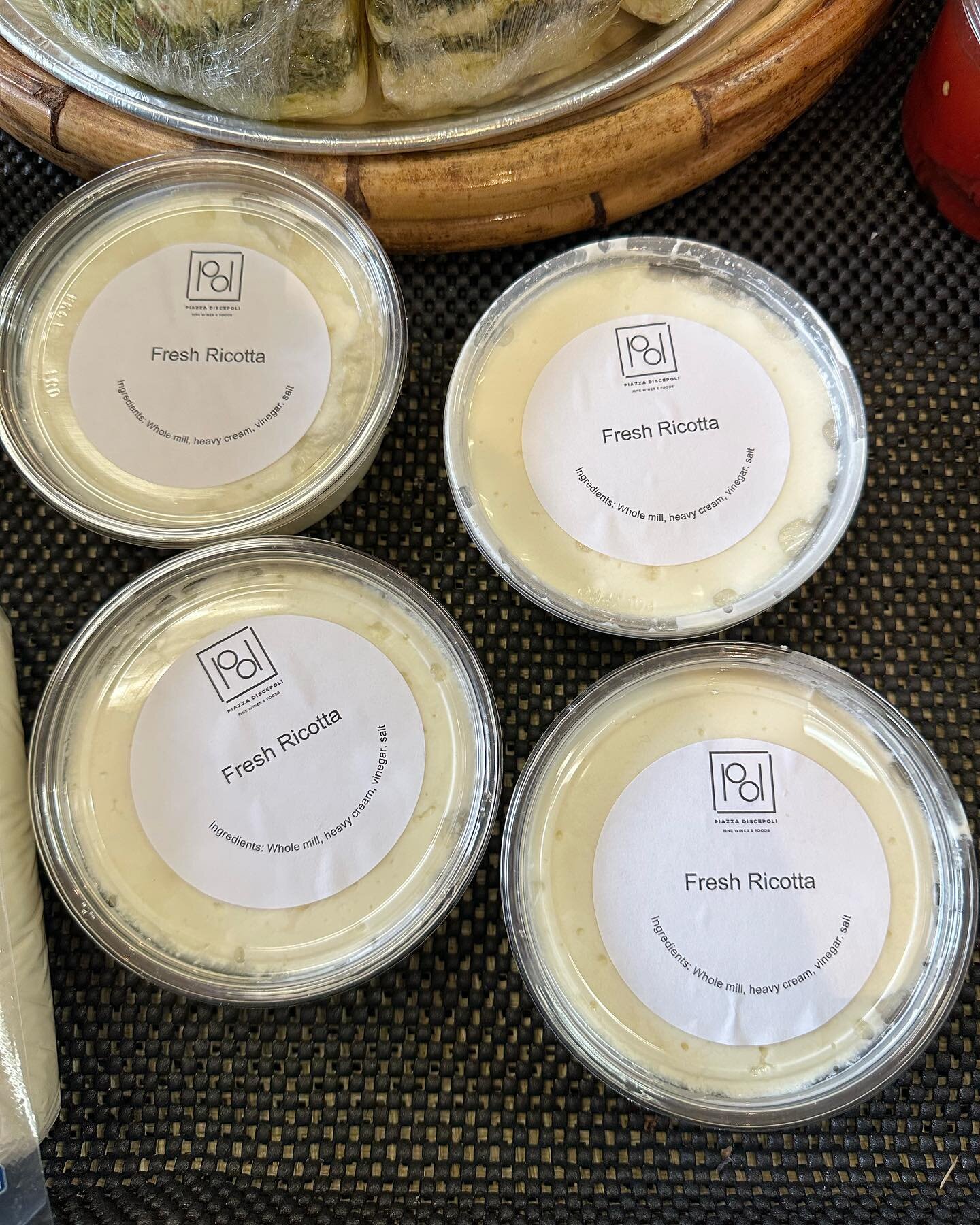 We have fresh, house-made ricotta! Come get yours before it&rsquo;s gone. #cheese #italianfood #local #homemade