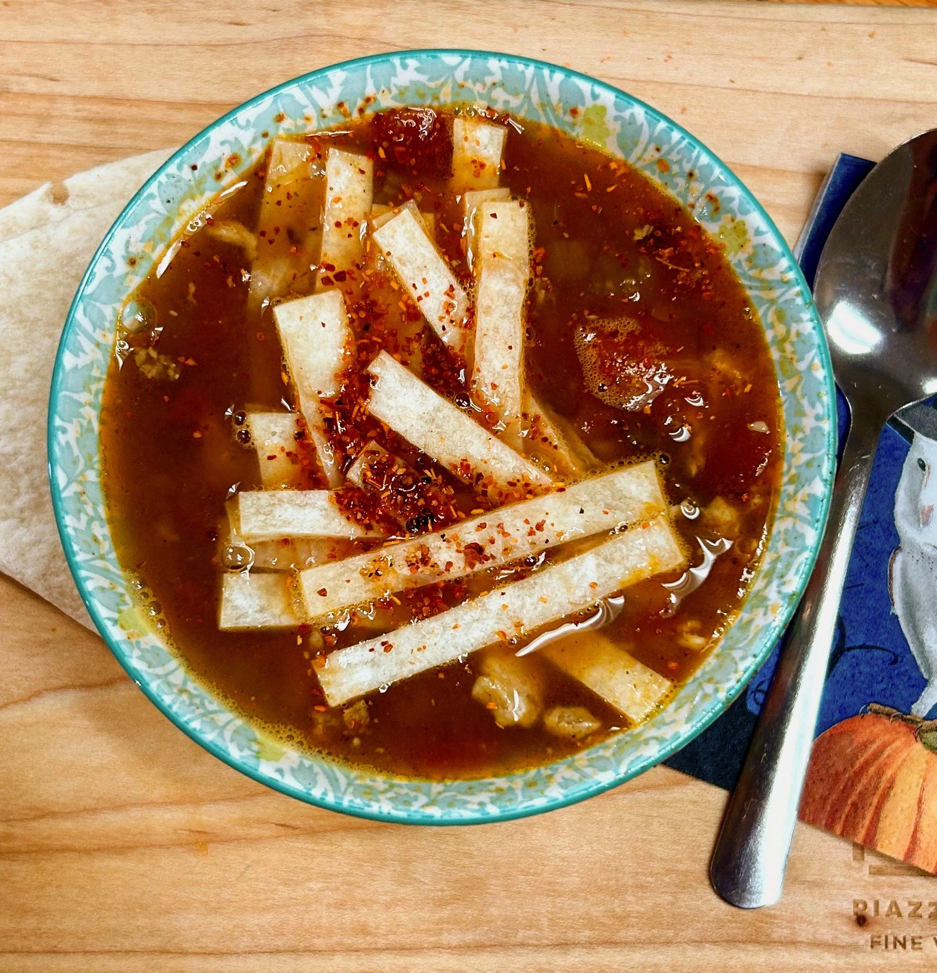 With cooler weather comes a classic soup. This week's special is Chicken Tortilla Soup! A slight heat from poblano peppers is balanced with the earthiness and subtle sweetness from black beans. Stop in and grab a bowl of this bold and satisfying soup