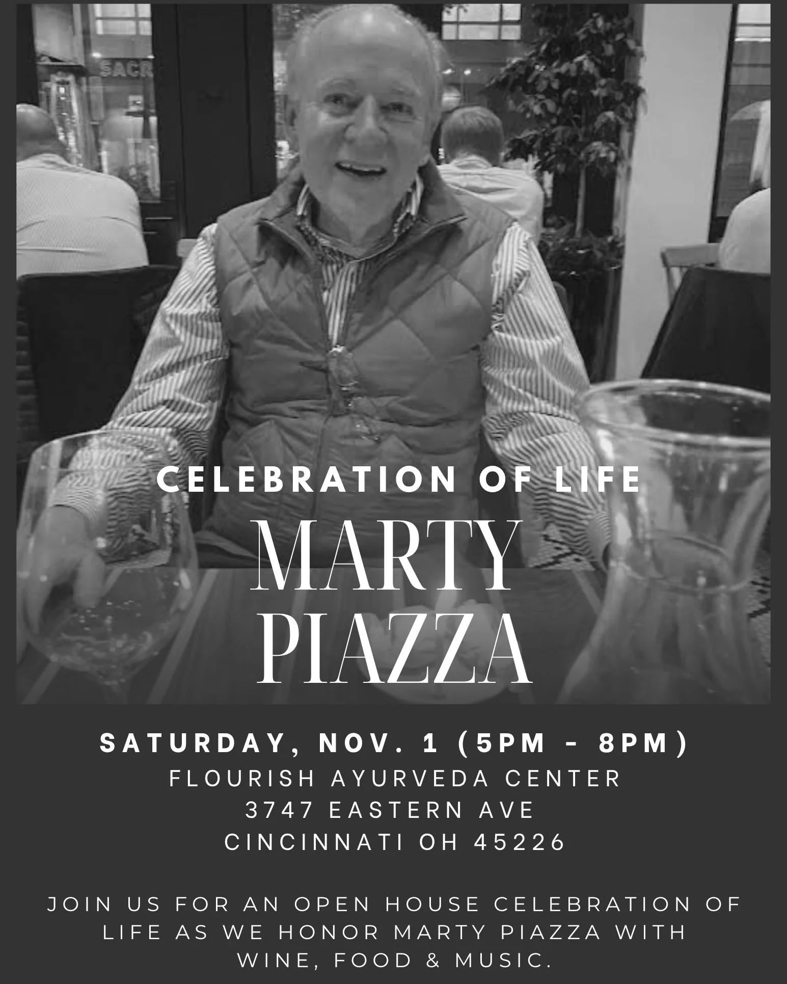 Marty was a beloved member of his community, touching so many lives. We will be forever grateful for his guidance and leadership in making Piazza Discepoli what it is today. We strive to uphold Marty's vision and his memory. He is truly irreplaceable