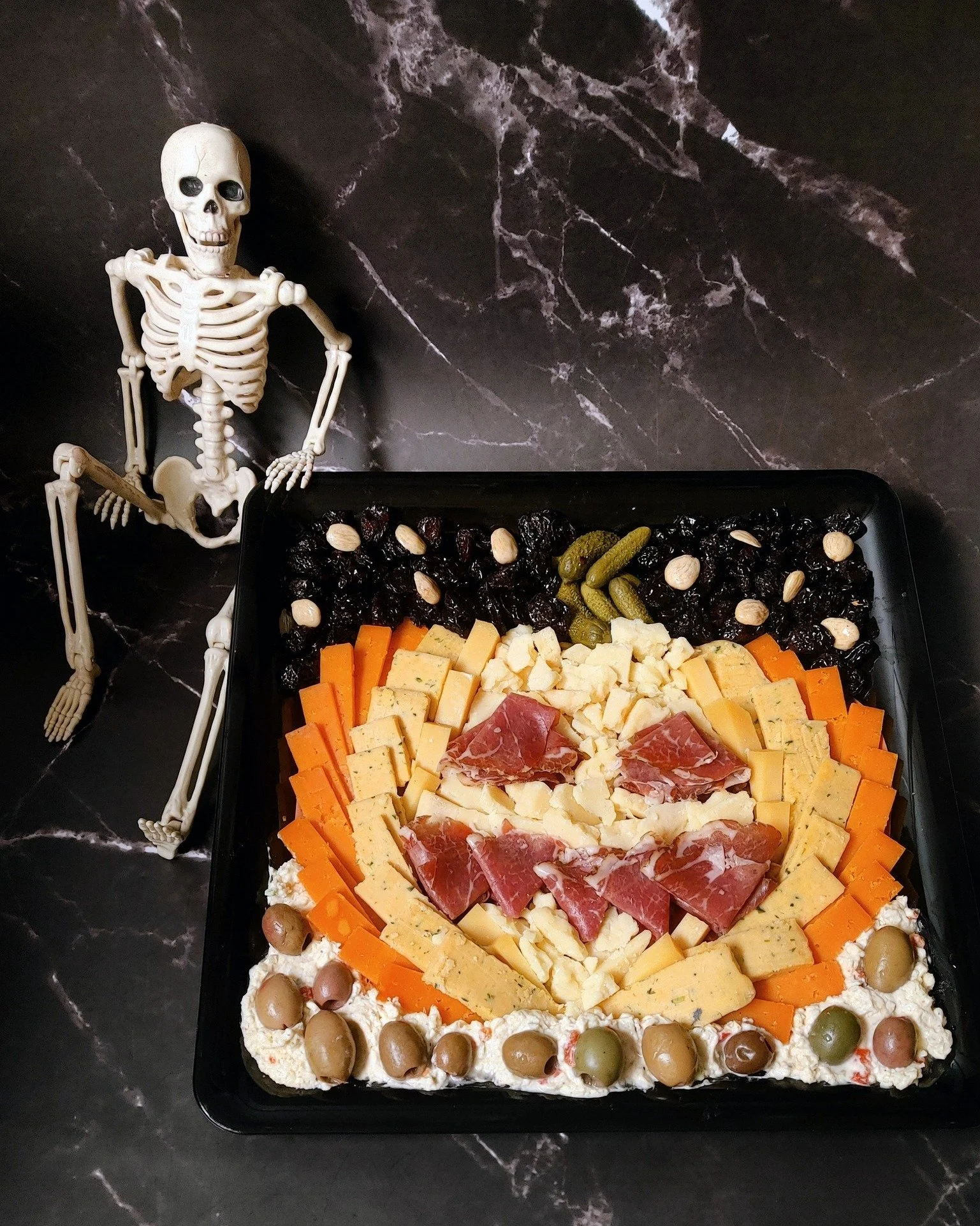 Don't forget to get your orders in for Halloween charcuterie boo-ards and char-spooky boxes! Buy this 2-4 person board today for only $40! Charcuterie boxes are perfect for on-the-go snacking (you'll need plenty of energy to keep up with those little