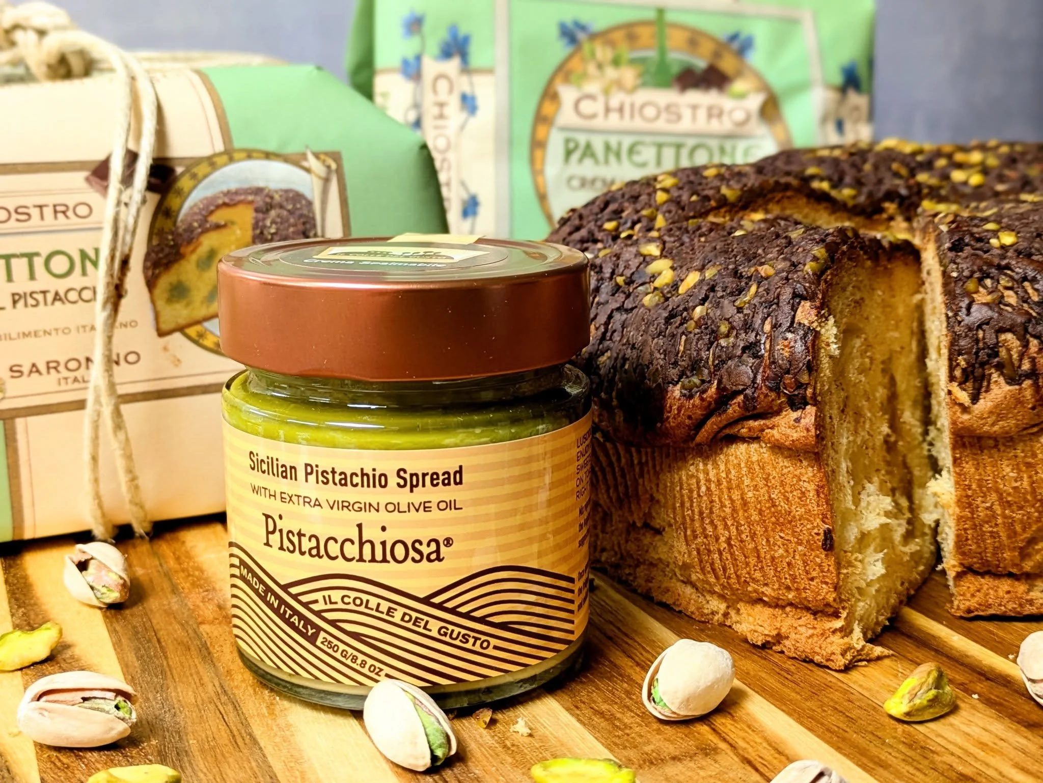 Green is in! Are you celebrating St. Patrick&rsquo;s Day? Us too, just a little bit more Italian than Irish. 🍀💚 No need to chase rainbows to find this treasure, Chiostro di Saronno&rsquo;s Hand Wrapped Pistachio Easter Dove Cake and  Pistacchiosa S