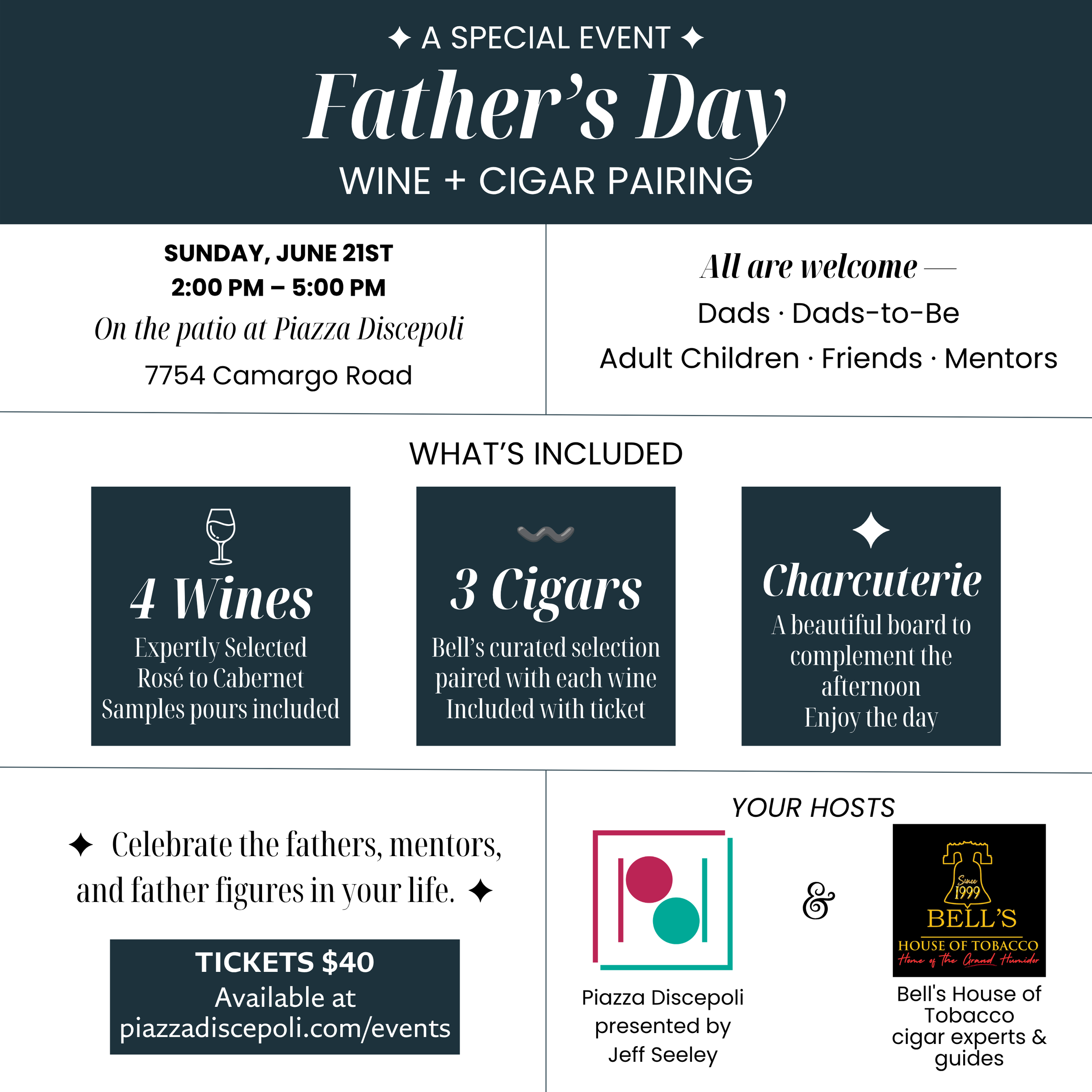 Father's Day Cigar + Wine Pairing