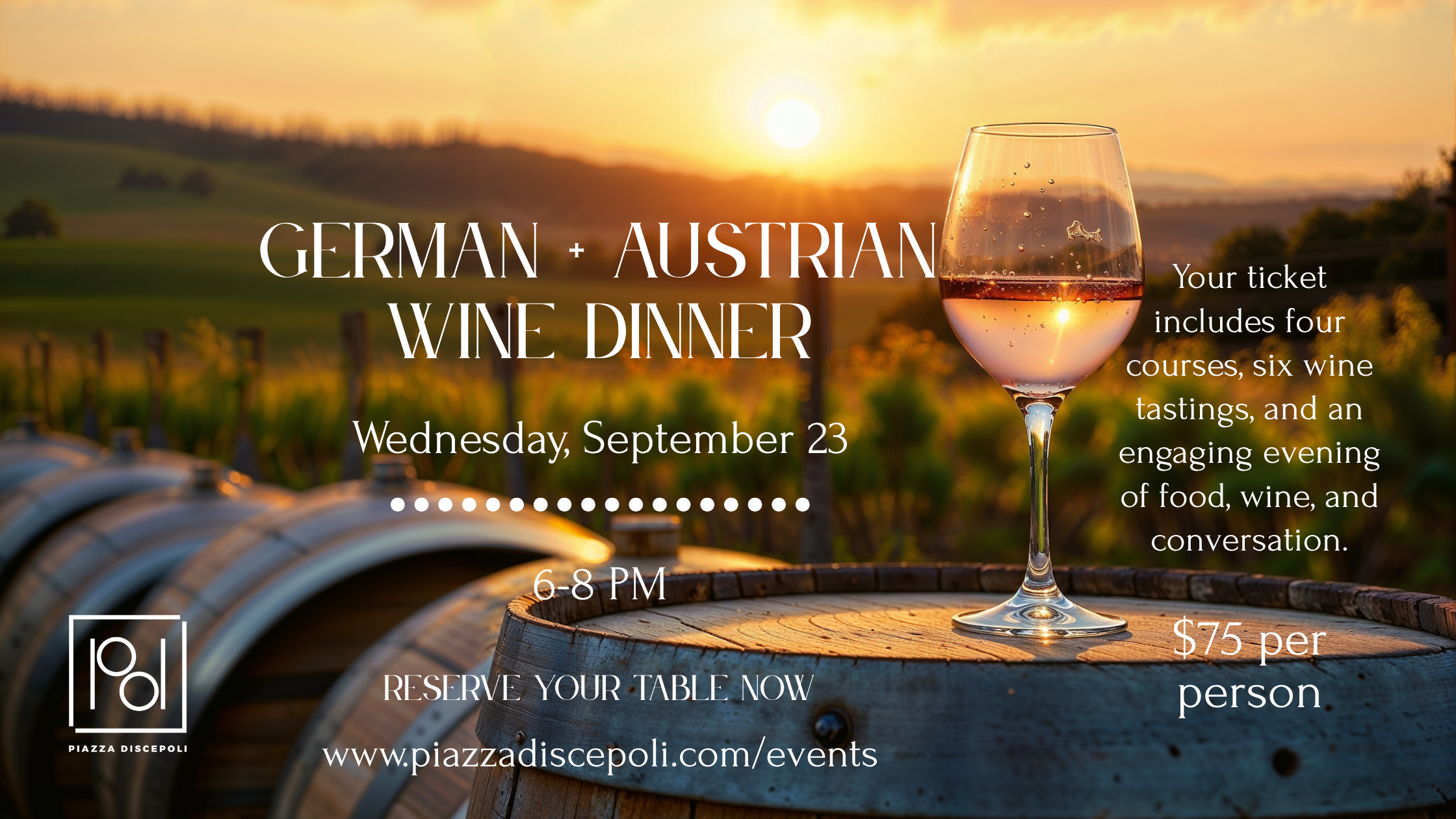 German and Austrian Wine Dinner