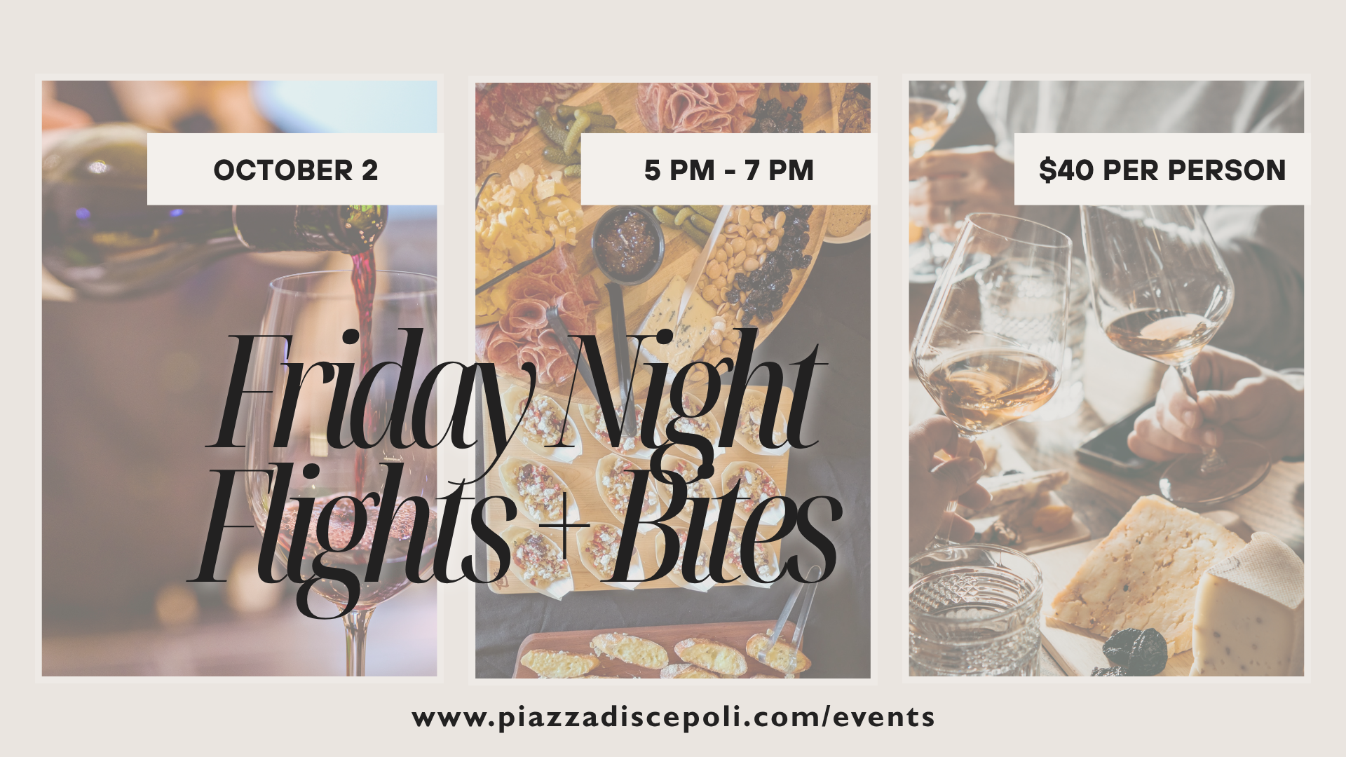 October Friday Night Flights + Bites