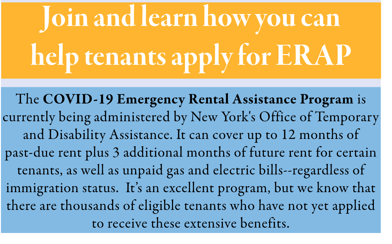 Emergency Rental Assistance Program (ERAP) Training — Pro Bono ...