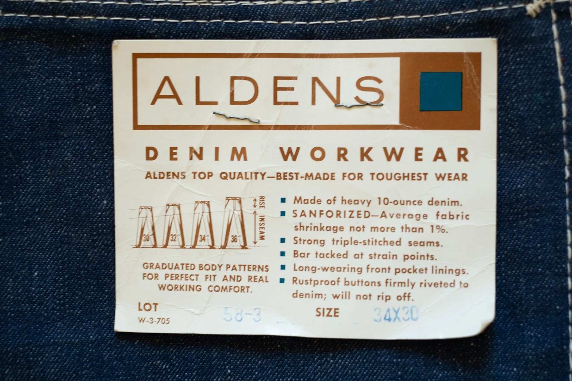 Aldens Denim Work Pants — Nar Manufacturing and Supply Company