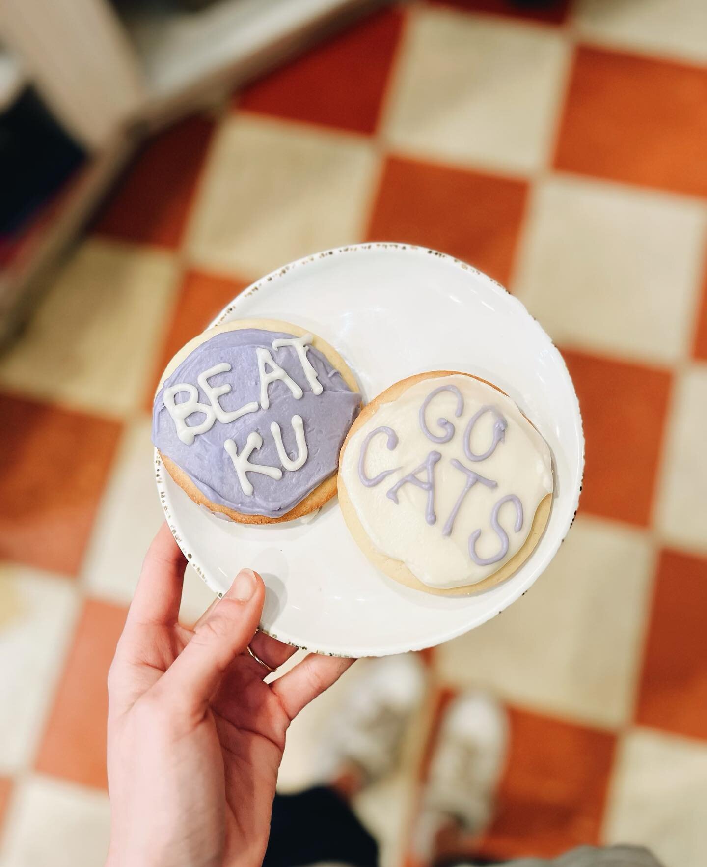 Today is kind of a big day in MHK.😉

Come swing by for some game day cookies!