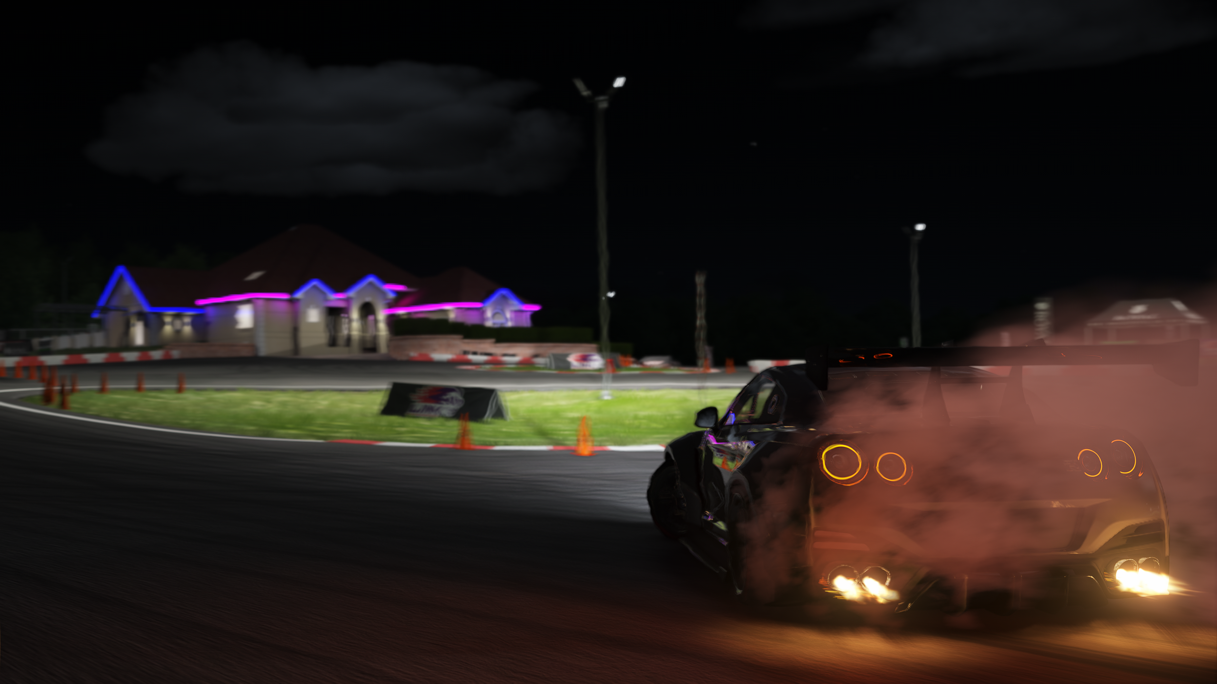 JDM Drift Car at Night