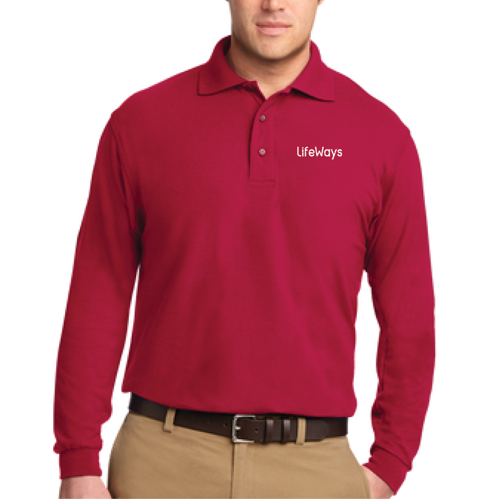 Port Authority Silk Touch™ Long Sleeve Polo, Product