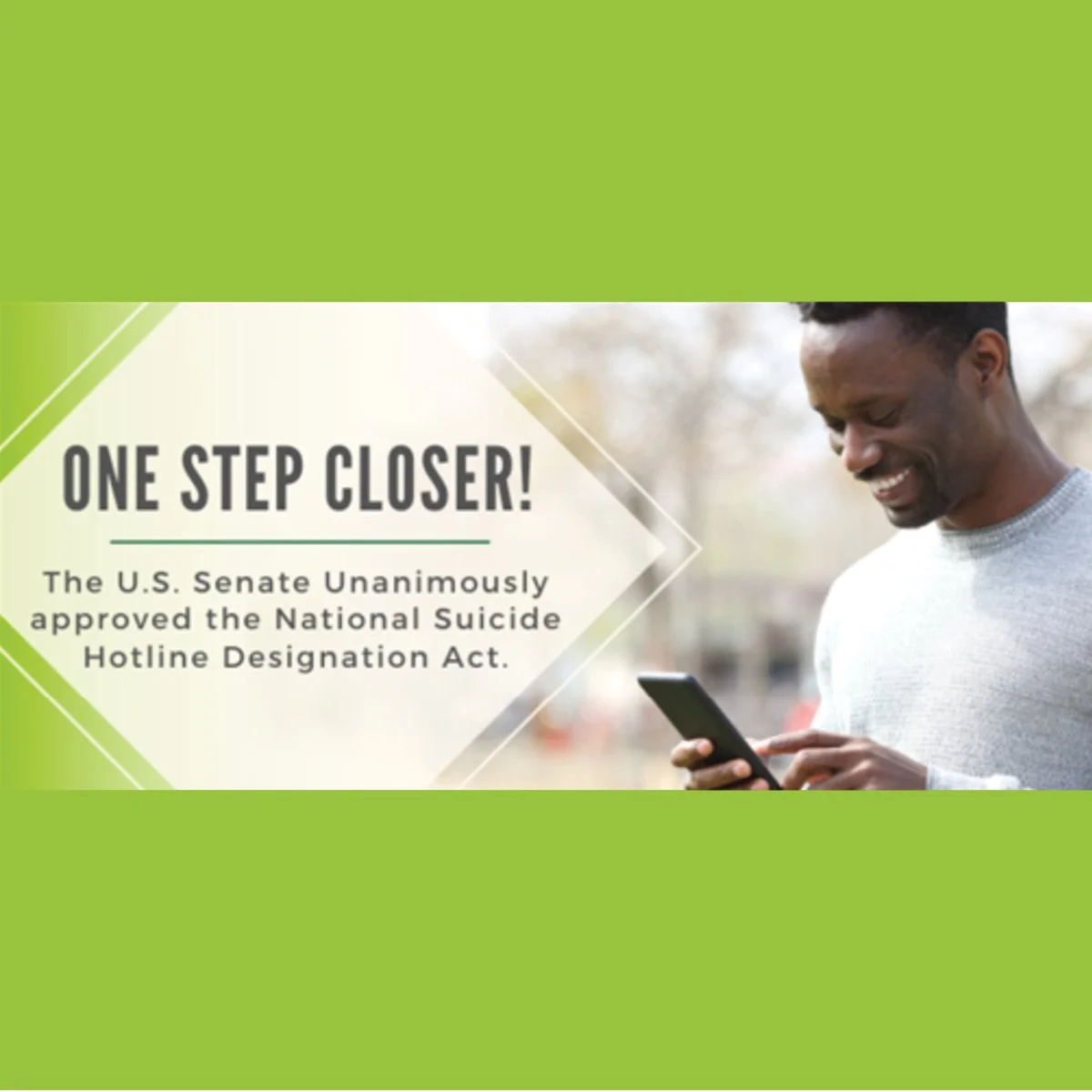 National Suicide Hotline Designation Act - ONE STEP CLOSER