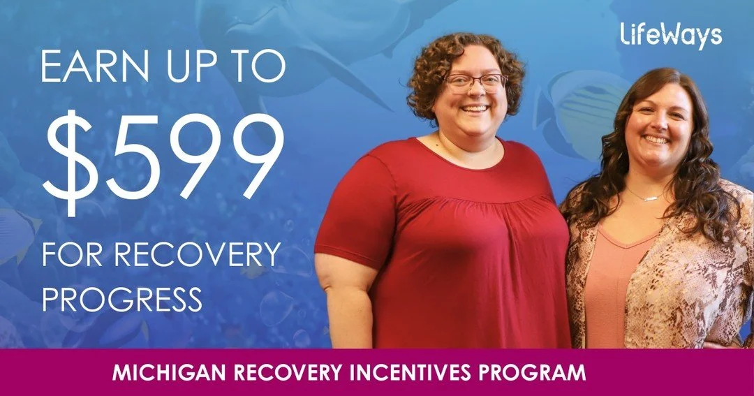 If you are enrolled in Medicaid or the Healthy Michigan Plan and have a qualifying stimulant or opioid use disorder, you may be eligible for the Michigan Recovery Incentives Program in Jackson. Participants can earn up to $599 for negative drug tests