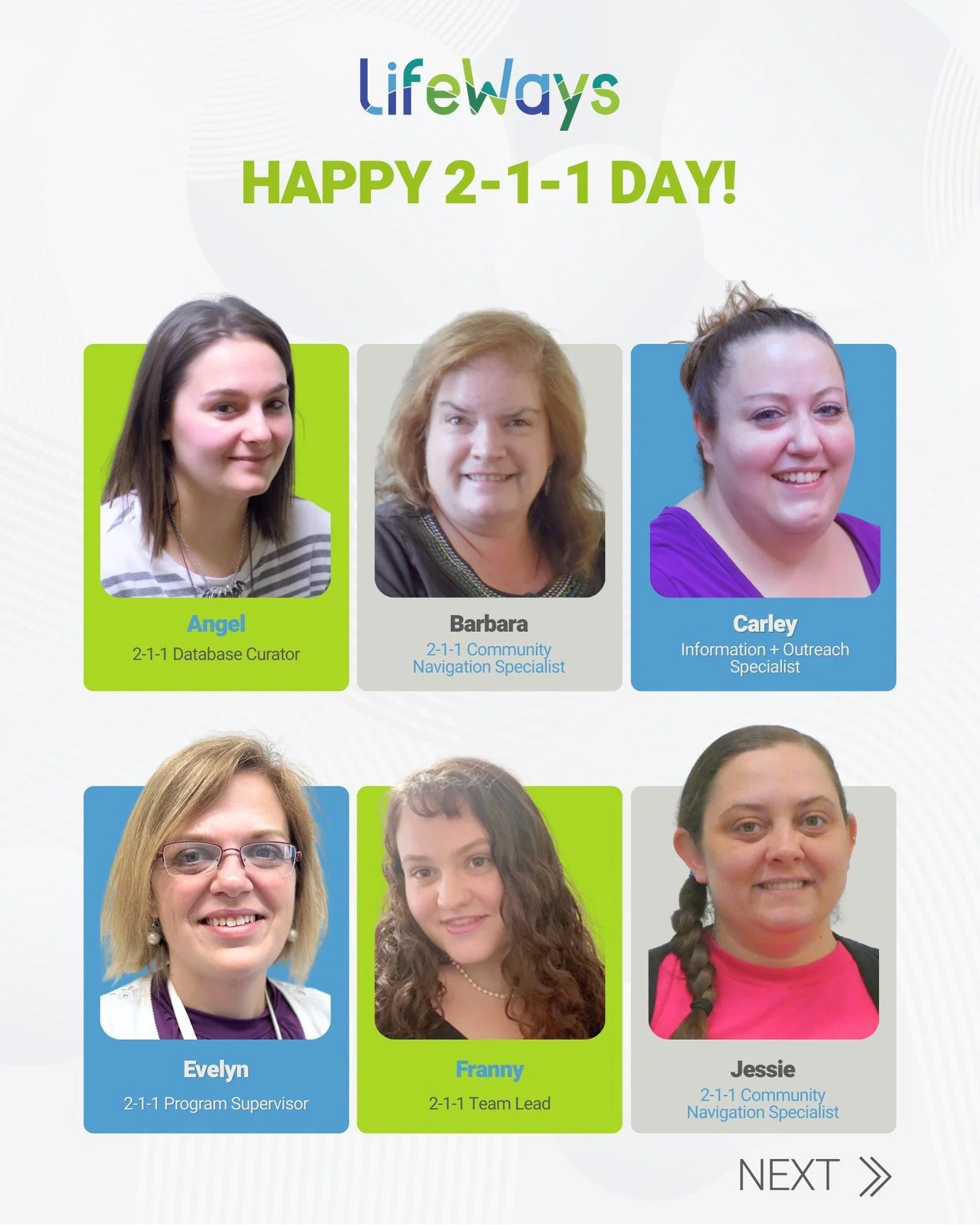 Happy 2-1-1 Day! LifeWays would like to recognize the dedication of the Central Michigan 2-1-1 team.
Your dedication and hard work create systems that help our communities! Thank you for all that you do!