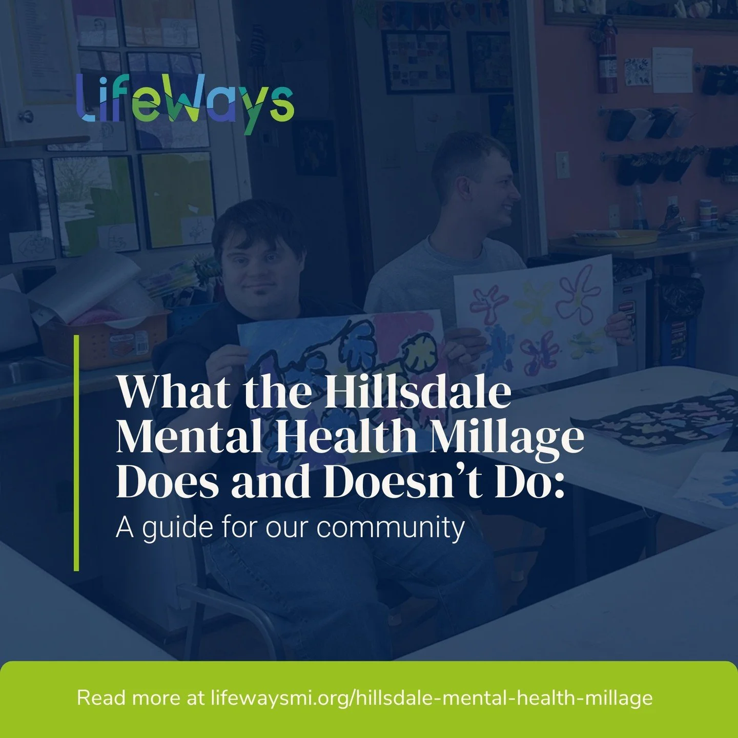 The Hillsdale County Mental Health Millage was created to expand access to care, especially for individuals who may not have adequate coverage.
It works alongside other funding sources to support services across the community, from crisis care to loc