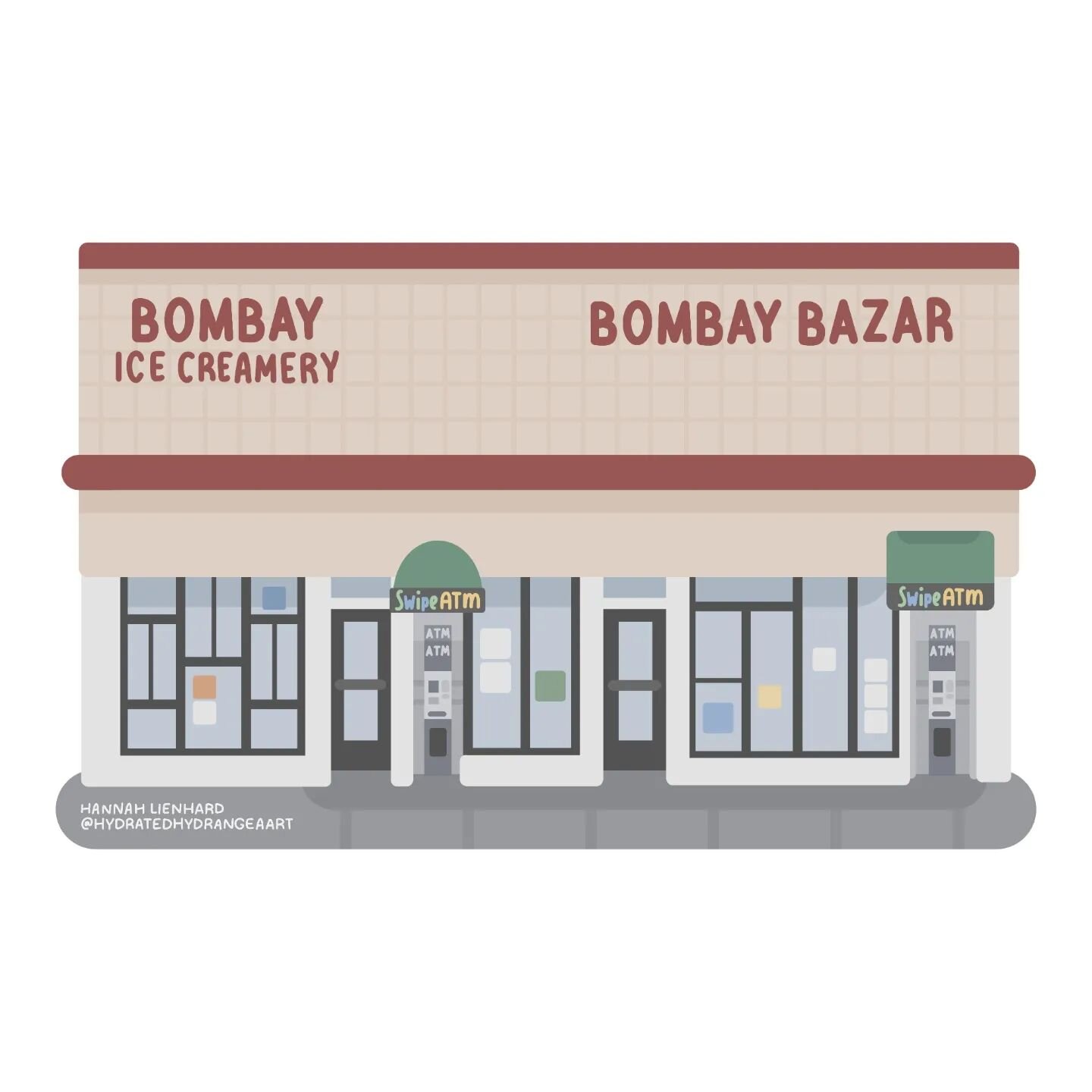 Bombay Ice Cream and Bombay Bazar on Valencia Street 

Bombay Bazar came first and was a staple for years before the ice cream shop opened next door. I'm struggling to pin down the date they opened, but it seems like these two shops closed suddenly i