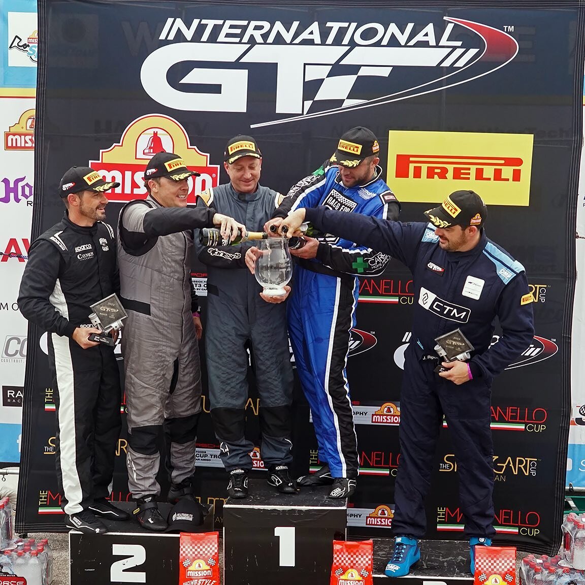 Fill that trophy with sweet champagne! @bradybehrman @cobyshield and the Hardpoint crew won @cota_official on Sunday in the @igtchampionship for Brady&rsquo;s first win in the series in the #TradeCentric Porsche. Way to go, team!