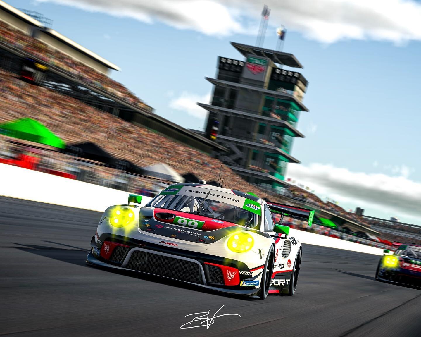 Round 3✔️

The #99 Hardpoint By DeltaSport Porsche qualified P10 and went as far as leading its first lap of the season around the legendary Indianapolis Motor Speedway. After a solid run, our drivers @hbx_chr and @sdcampbell brought our team home P1