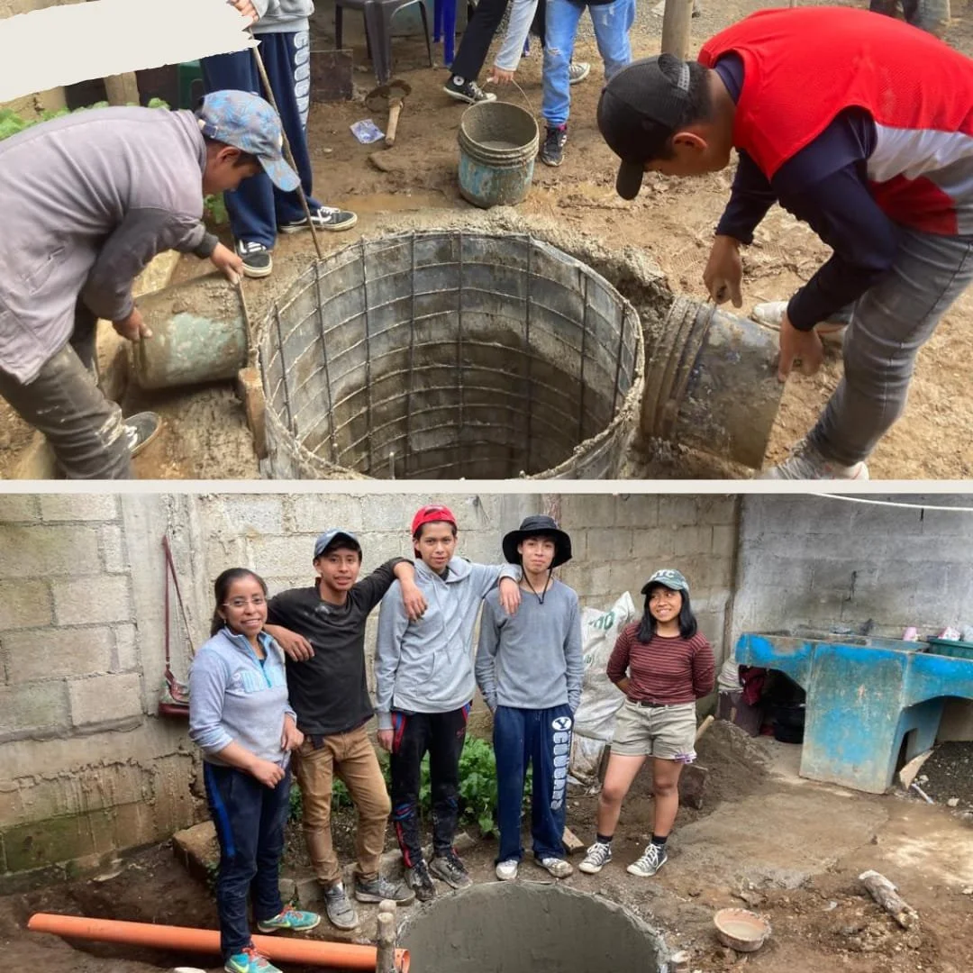 Ferrocement water cistern student led project at Hero School in Comalapa Guatemala