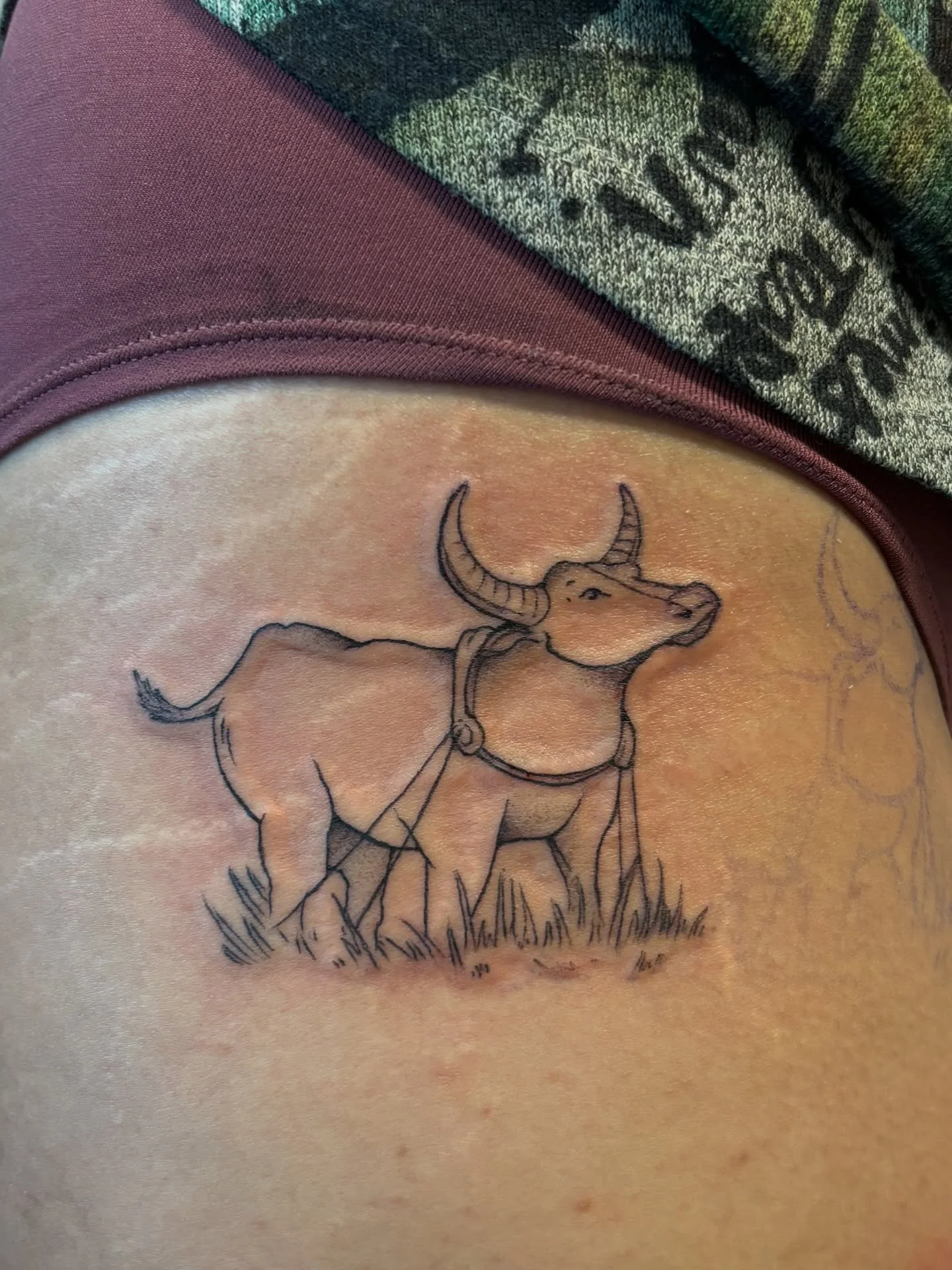 carabao for gerri 🐂 maraming salamat for making the time to get this done during your trip! it was wonderful meeting you and hope you and your partner had a great time visiting portland (: