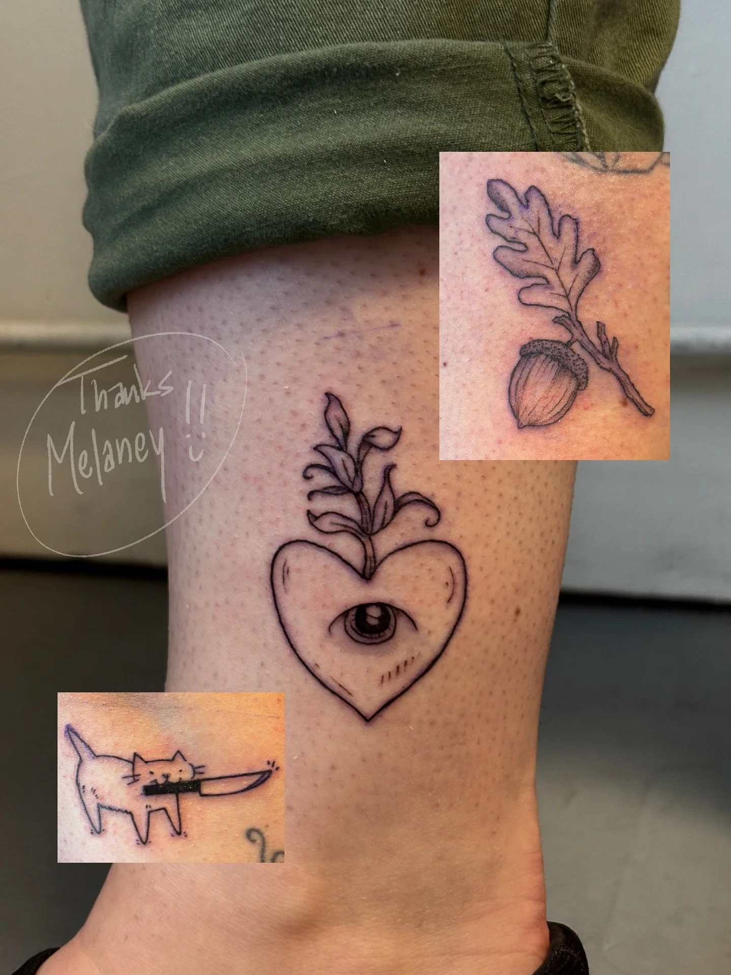 ugh I just L O V E getting to meet new people through tattooing &gt;:)) thank yall so much for making it in and getting these done it&rsquo;s so special to me fr fr &lt;3
