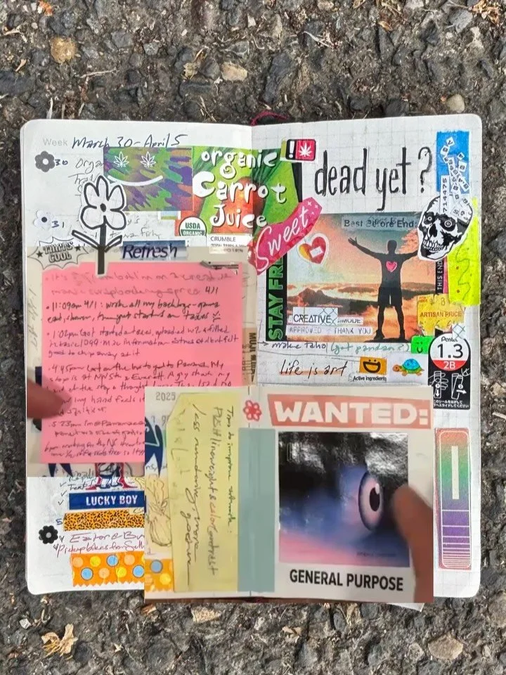 So glad I started scrapbooking (junk journaling? JONk journaling??) last month ☺︎ besides being really fun it has a neat side effect of keeping my day-to-day planning more organized in a way that feels more natural than anything else I&rsquo;ve tried