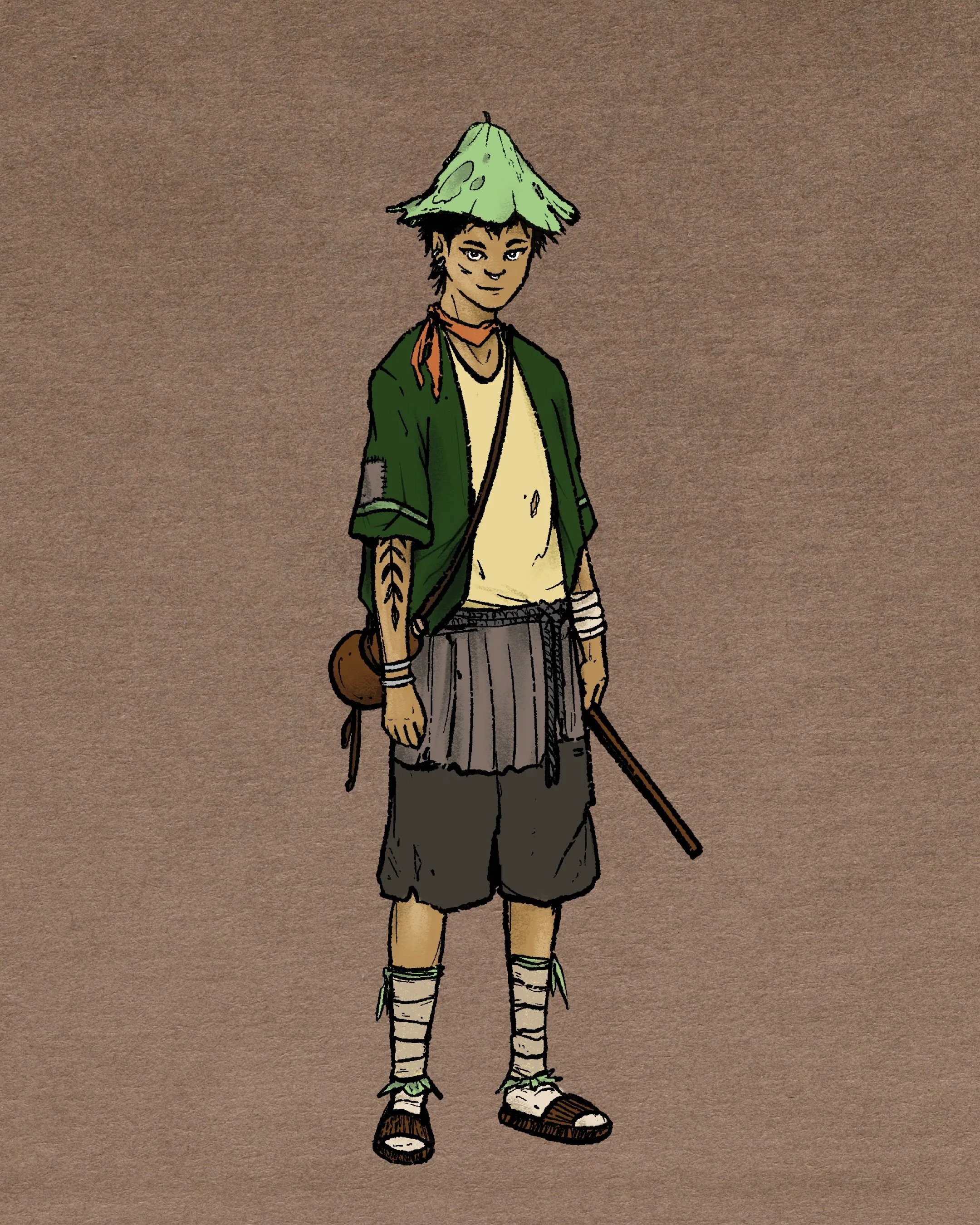 started an atla themed dnd campaign and had a lot of fun drawing out my character for it!! this is Juno, they&rsquo;re from the Foggy Water Tribe and have big plans for Ba Sing Se and beyond *✧･ﾟ: *✧･ﾟ: