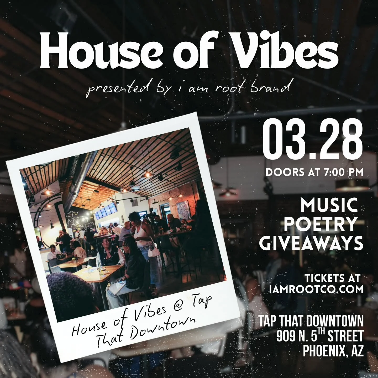 Tomorrow night we are at @tapthatdowntown for House of Vibes! You can still get tickets on the @iamrootbrand website. Stay tuned for line up updates dropping today ✨️

We had to show love to the Poet's as we prepare to usher in National Poetry Month.
