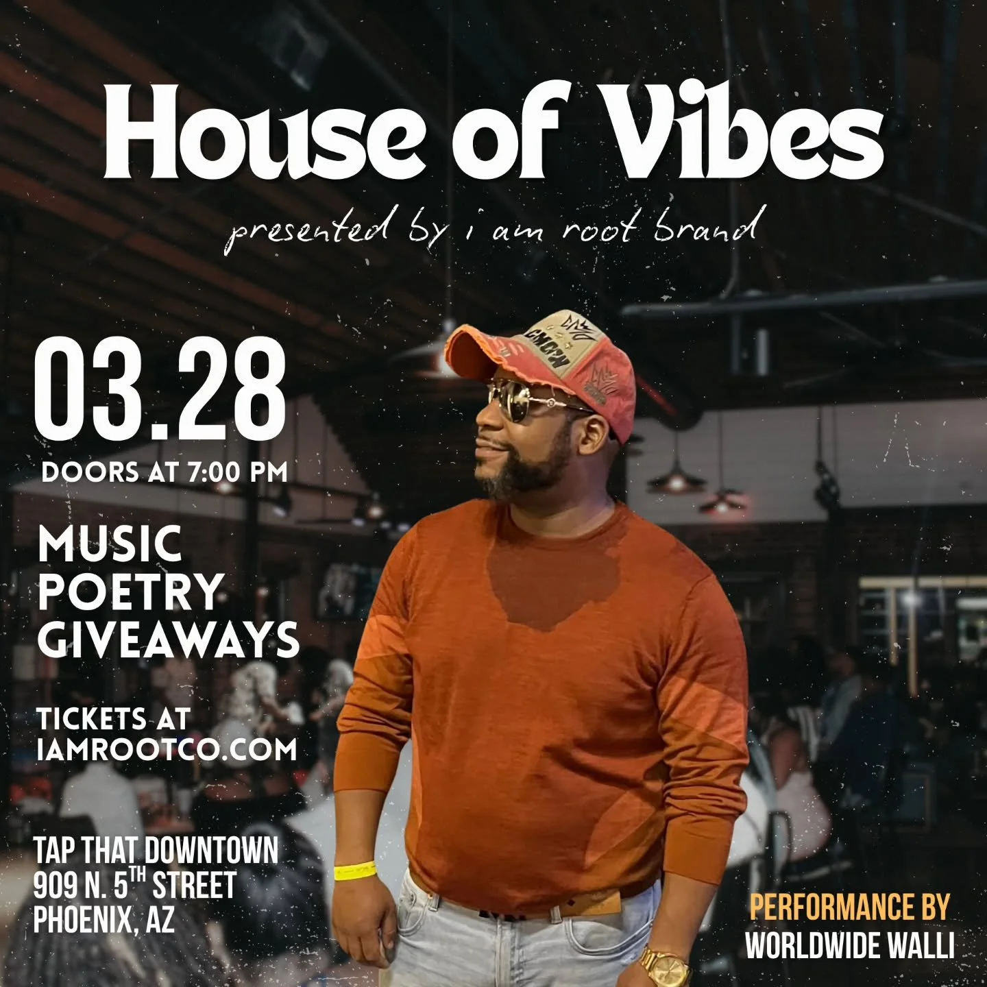 Poetry by @worldwide_wali 
🎟 iamrootco.com/events 
🍻 @tapthatdowntown