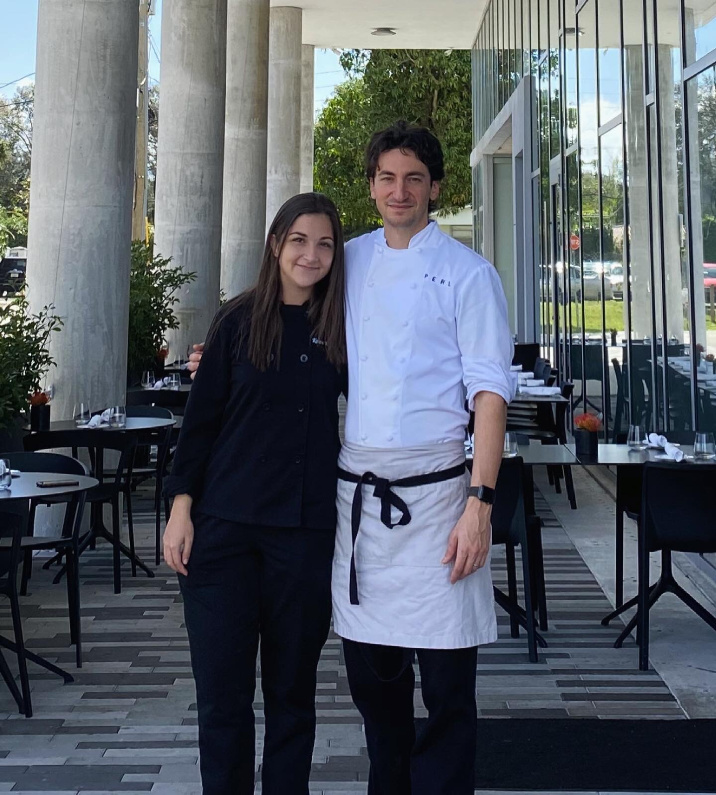 One year ago today, I started working for my chef &amp; mentor Isaac Perlman. So grateful to be a part of this kitchen family ❤️From level three, to @perl_restaurant we are the #dreamteam