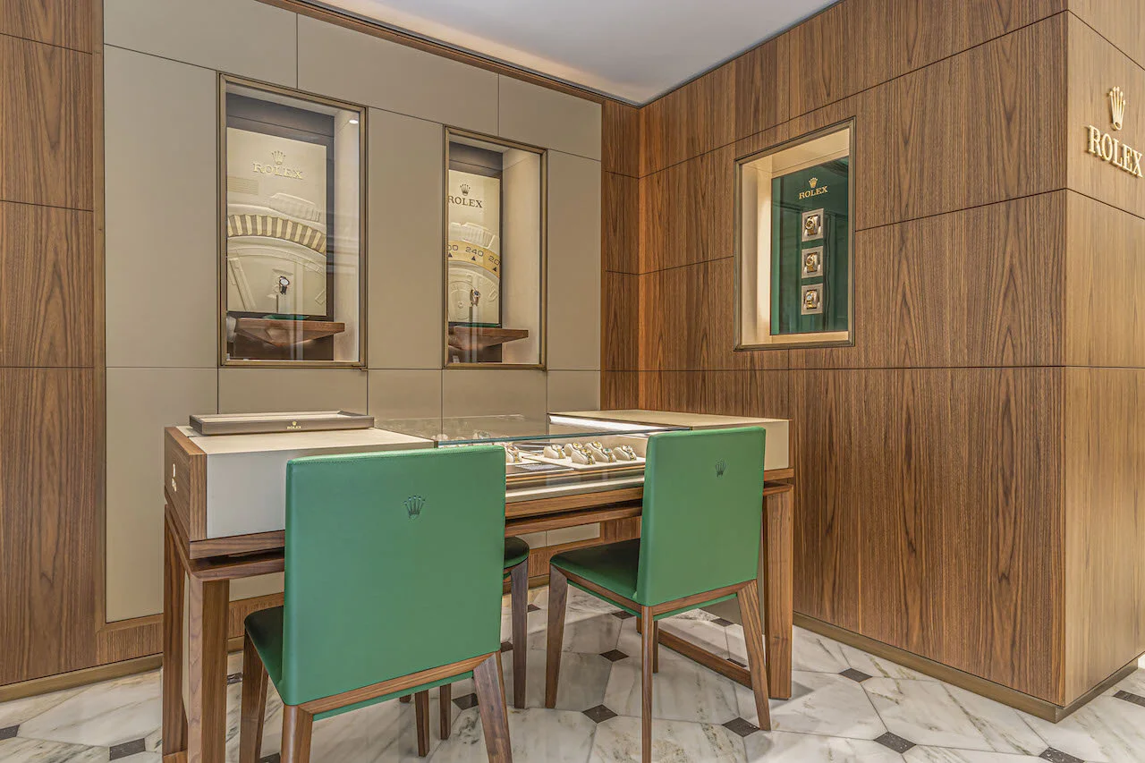 Rolex Watches Distributor in Athens Greece.  Rubys by Sergios. Interior Photography by Dimitrios Sofianopoulos for Rolex International