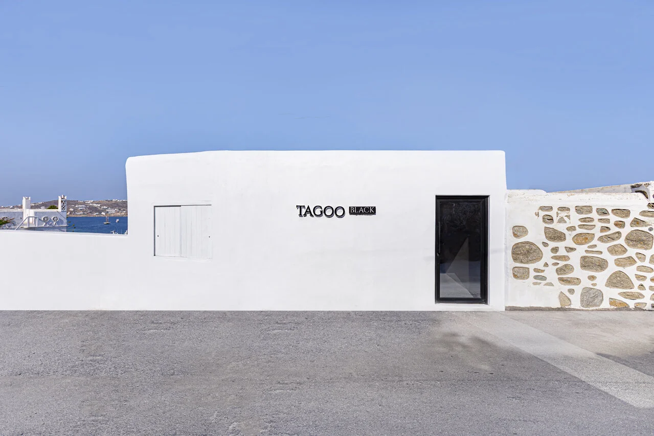 Tagoo Black Hotel, Mykonos. Shot by Dimitrios Sofianopoulos for the hotel owner, Fillipos Mamatzis. The page consists of Interior, Architectural and Real Estate digital photography, 360 Virtual Tours, & Video Walkthroughs by Dimitrios Sofianopoulos, 