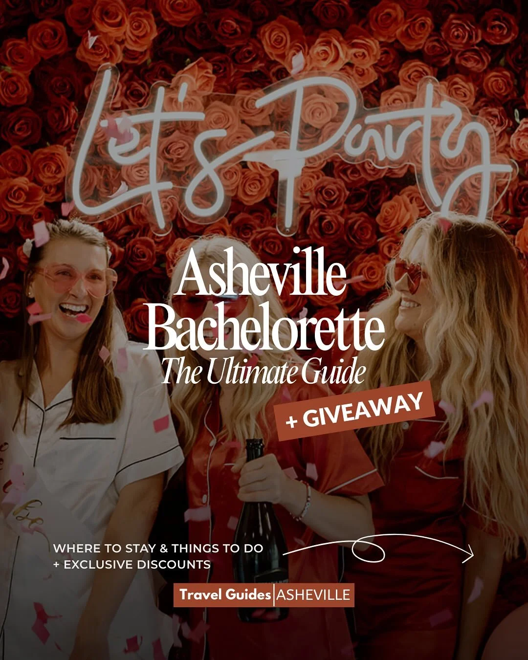 Your Ultimate Asheville Bachelorette Party Itinerary + GIVEAWAY! ✨👀

+ Comment &lsquo;GUIDE&rsquo; to get the full guide, booking links + special discounts for TGA followers! 💌

𝐇𝐨𝐰 𝐭𝐨 𝐄𝐧𝐭𝐞𝐫 𝐭𝐨 𝐖𝐢𝐧 $𝟐𝟓𝟎 𝐢𝐧 𝐆𝐢𝐟𝐭 𝐂𝐚𝐫𝐝𝐬:
A