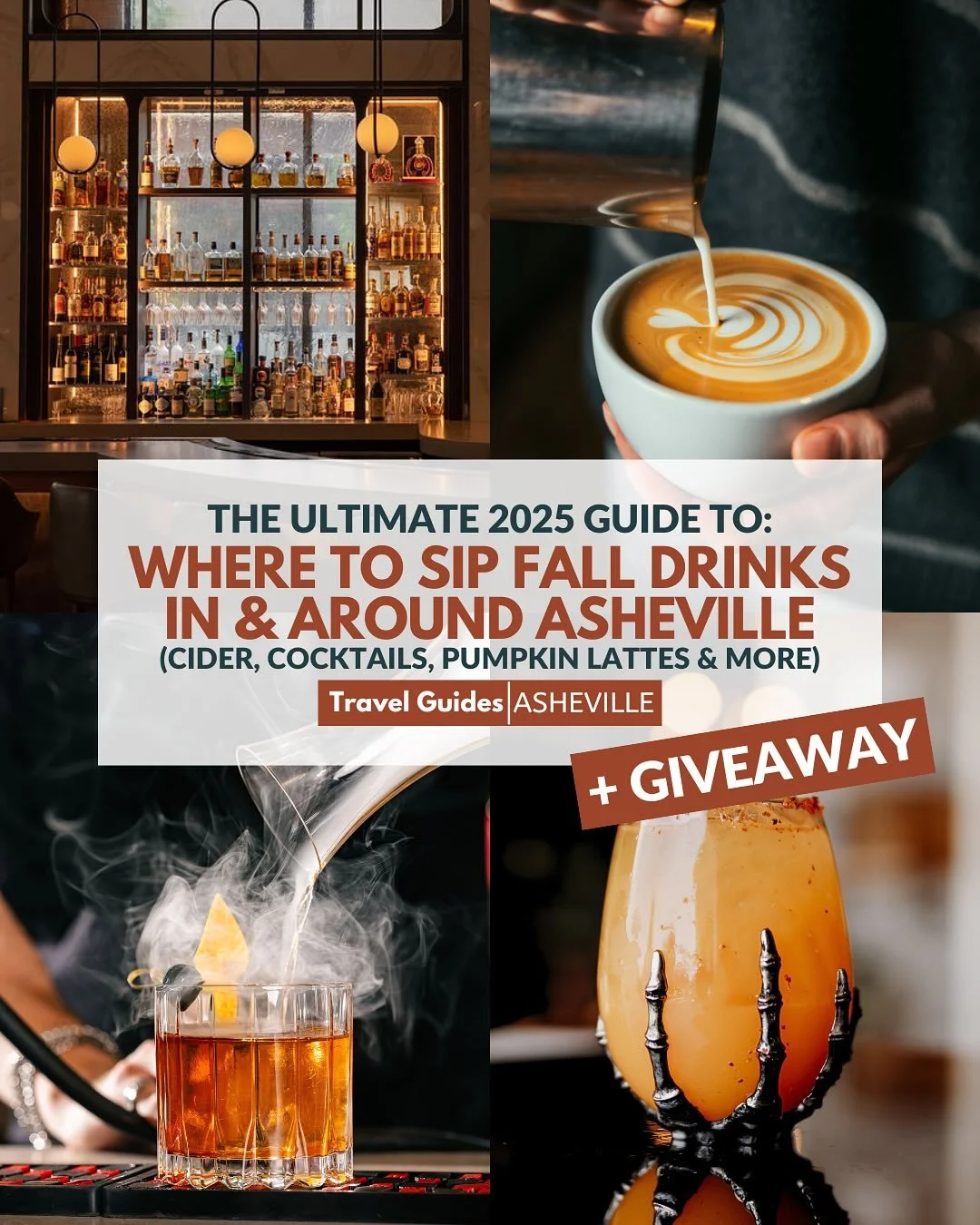 𝐓𝐡𝐞 𝐔𝐥𝐭𝐢𝐦𝐚𝐭𝐞 𝟐𝟎𝟐𝟓 𝐆𝐮𝐢𝐝𝐞 𝐓𝐨: 𝐖𝐡𝐞𝐫𝐞 𝐓𝐨 𝐒𝐢𝐩 𝐅𝐚𝐥𝐥 𝐃𝐫𝐢𝐧𝐤𝐬 𝐢𝐧 𝐚𝐧𝐝 𝐚𝐫𝐨𝐮𝐧𝐝 𝐀𝐬𝐡𝐞𝐯𝐢𝐥𝐥𝐞 - 𝐂𝐢𝐝𝐞𝐫, 𝐂𝐨𝐜𝐤𝐭𝐚𝐢𝐥𝐬, 𝐏𝐮𝐦𝐩𝐤𝐢𝐧 𝐋𝐚𝐭𝐭𝐞𝐬 &amp; 𝐌𝐨𝐫𝐞 🍸🎃🍂

+ $250 Gift Card(s) Giveaw