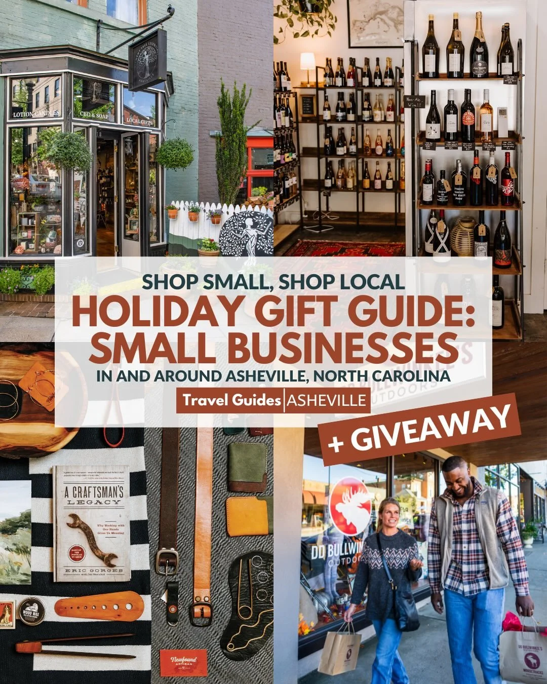 Shop Small, Shop Local Holiday Gift Guide: Small Businesses in and around Asheville + GIVEAWAY!! 🎄🎁✨

𝐇𝐨𝐰 𝐭𝐨 𝐄𝐧𝐭𝐞𝐫 𝐭𝐨 𝐖𝐢𝐧 $𝟐𝟓𝟎 𝐢𝐧 𝐆𝐢𝐟𝐭 𝐂𝐚𝐫𝐝𝐬:
Winner can mix &amp; match gift cards from any of these featured local busine