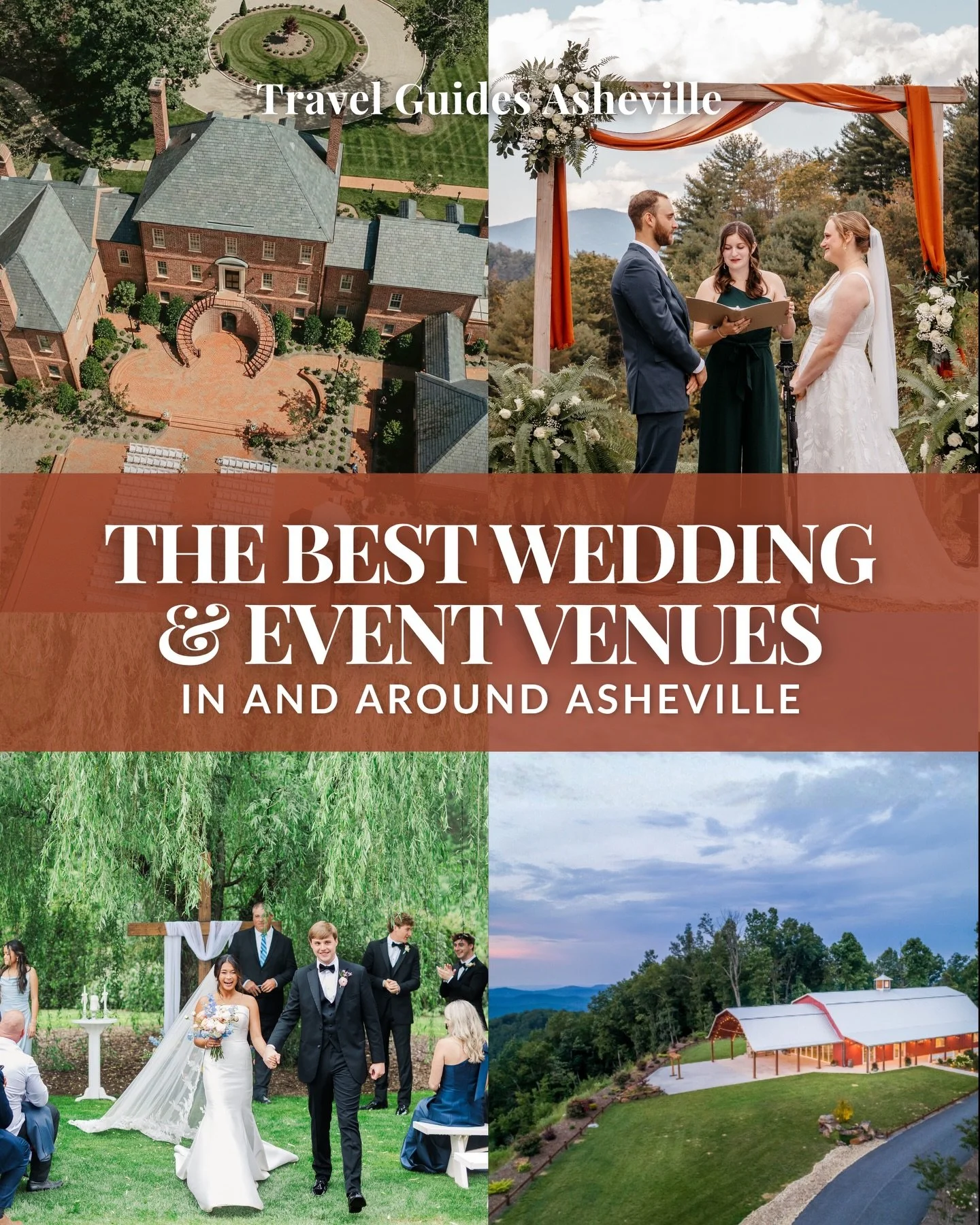 The best wedding &amp; event venues in and around Asheville, NC 💍⛰️✨

From downtown Asheville to the Blue Ridge foothills, these are the venues people are actually booking. We&rsquo;ve done the research so you don&rsquo;t have to!

➡️ Comment GUIDE 