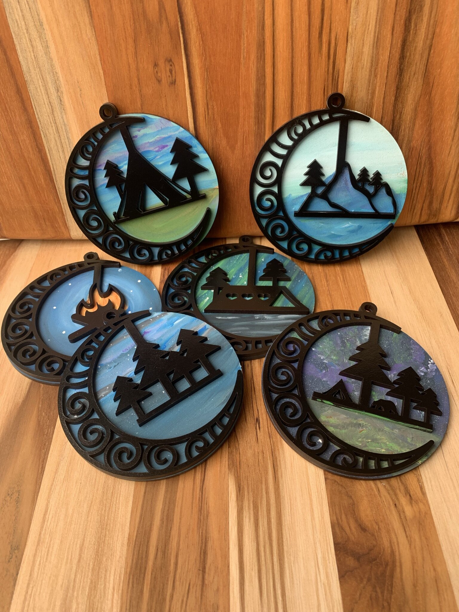 DIY Camping Ornament Set
