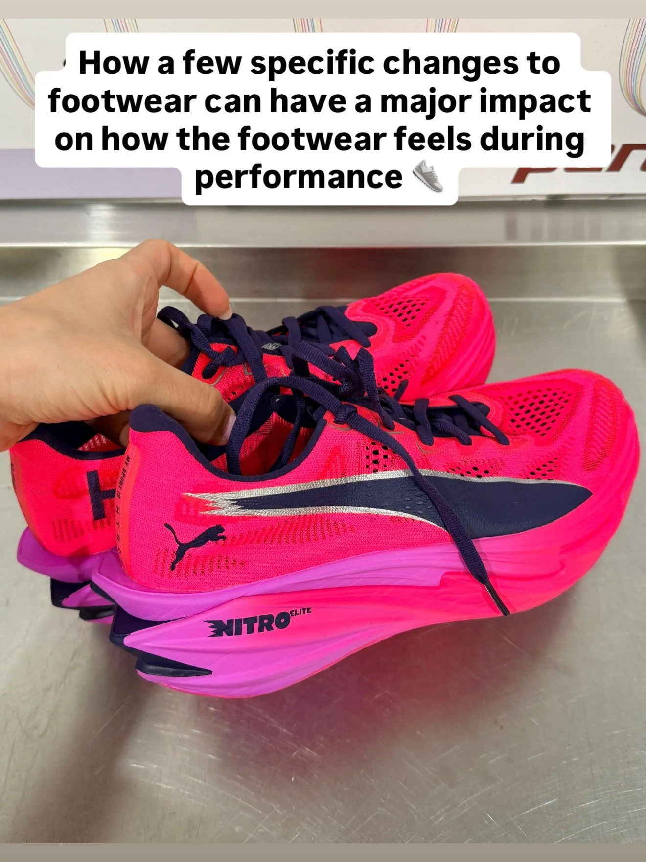 Swipe through to see how we adjusted this patients HYROX shoes to improve their comfort, fit &amp; performance! 👟

Every shoe can feel different on someone&rsquo;s feet given their generic nature. As podiatrists we can observe &amp; assess how someo