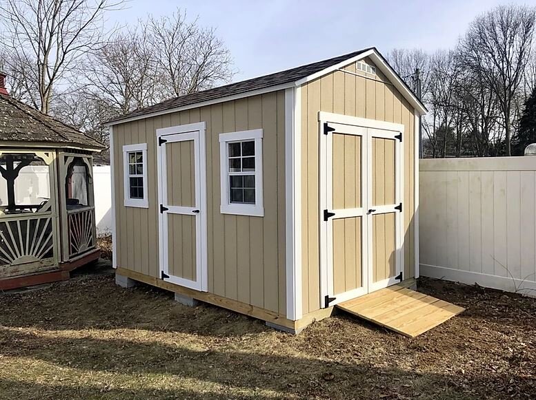 8x12 Extra Single Door, 7FT extra high walls & Heavy duty ramp.