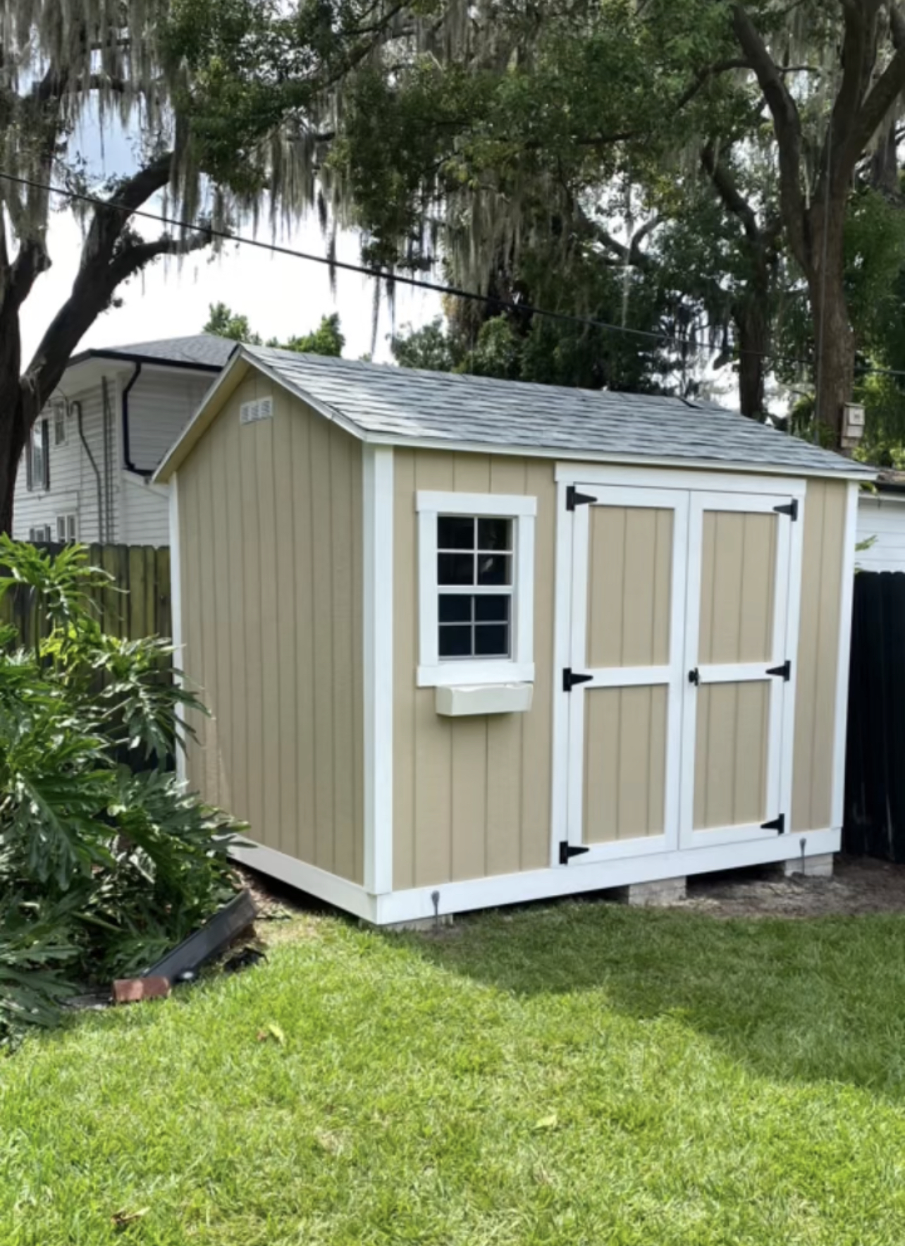 8x10 with Flower box and bottom PVC trim