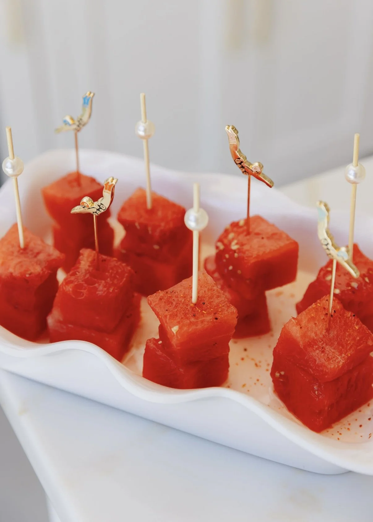 Spiked &amp; Spicy Watermelon Skewers 
